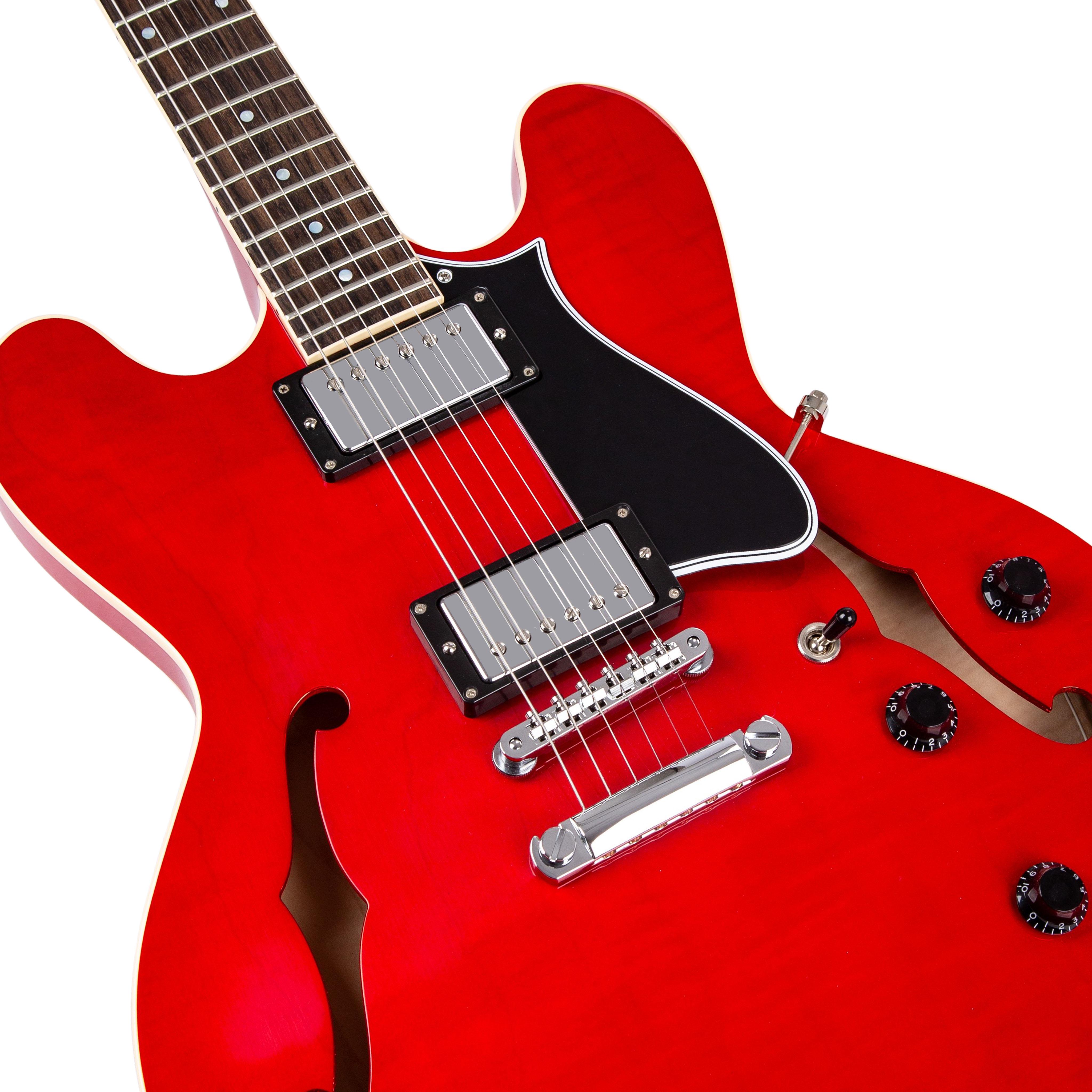 Heritage Standard II Collection H-535 Semi-Hollow Electric Guitar in Trans Cherry  - HRT-010150111 - #1251022 - STDII H535 TRC_05.jpg