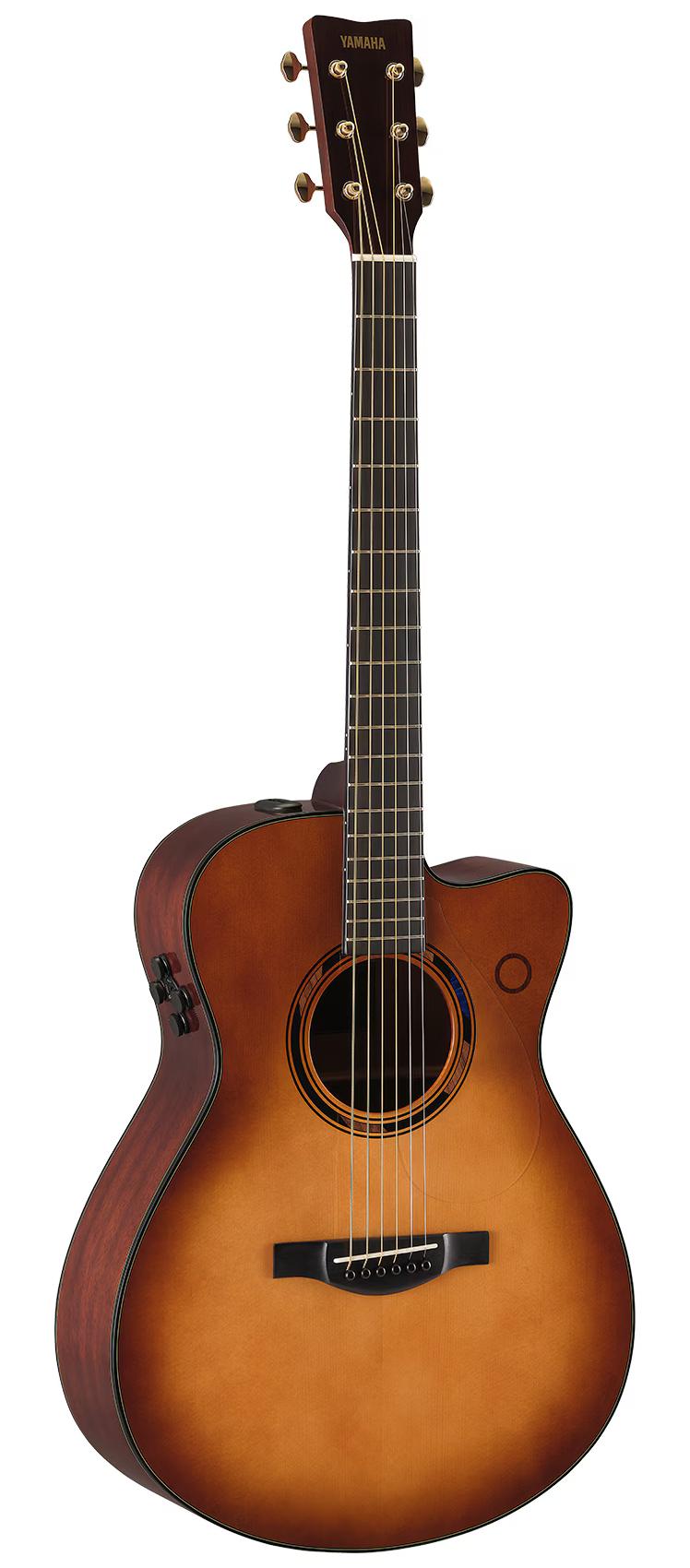 Yamaha TAS3 C TransAcoustic Electro Acoustic Guitar in Sand Burst - GTAS3CSDB-Front-Angle.jpg