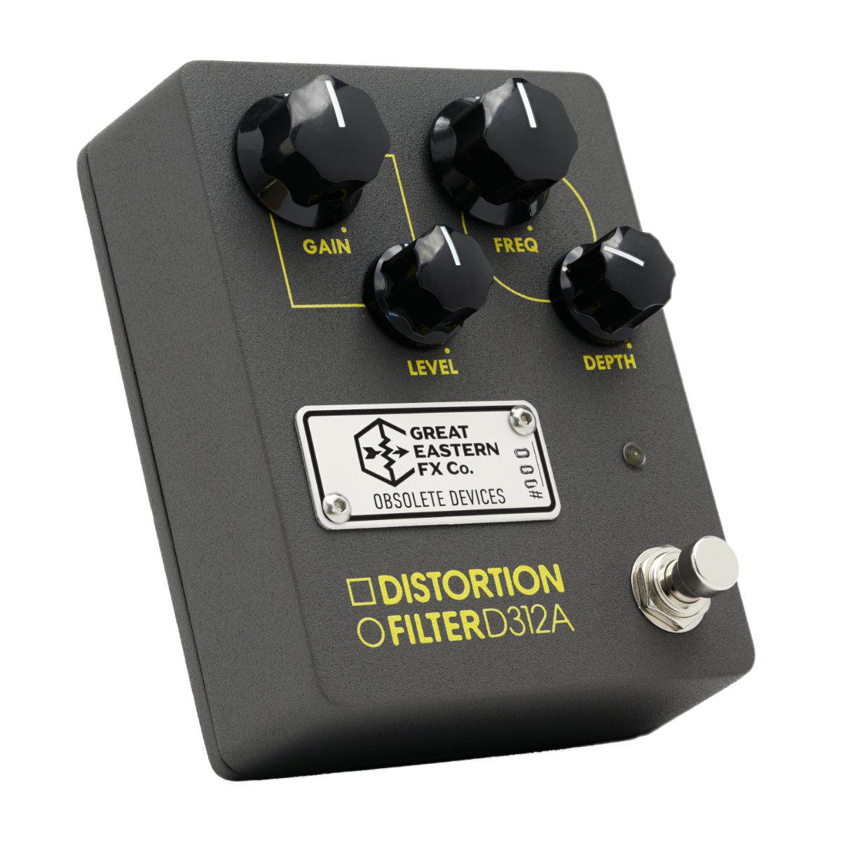 Great Eastern FX Co. Obsolete Devices Distortion Filter D312A Pedal - GEFX-D312A-Angle.jpg