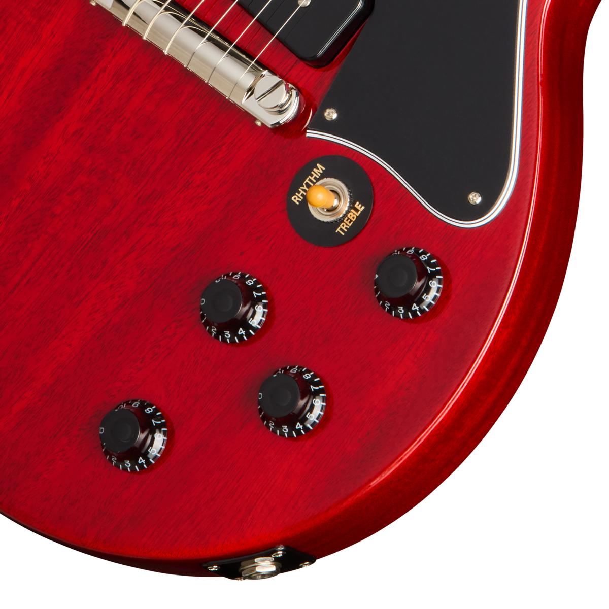 Gibson Les Paul Special Double Cut Electric Guitar in Vintage Cherry - LPSD00VENH1_212850055_8_Knobs-1200x1200-28e5ebb.jpg