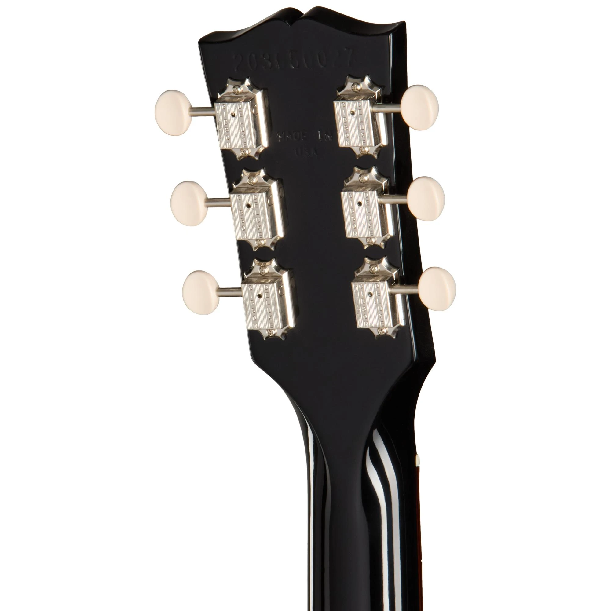 Gibson Les Paul Junior Double Cut Electric Guitar in Ebony - LPJD00EBNH1_203650027_6_BackHeadstock.jpg