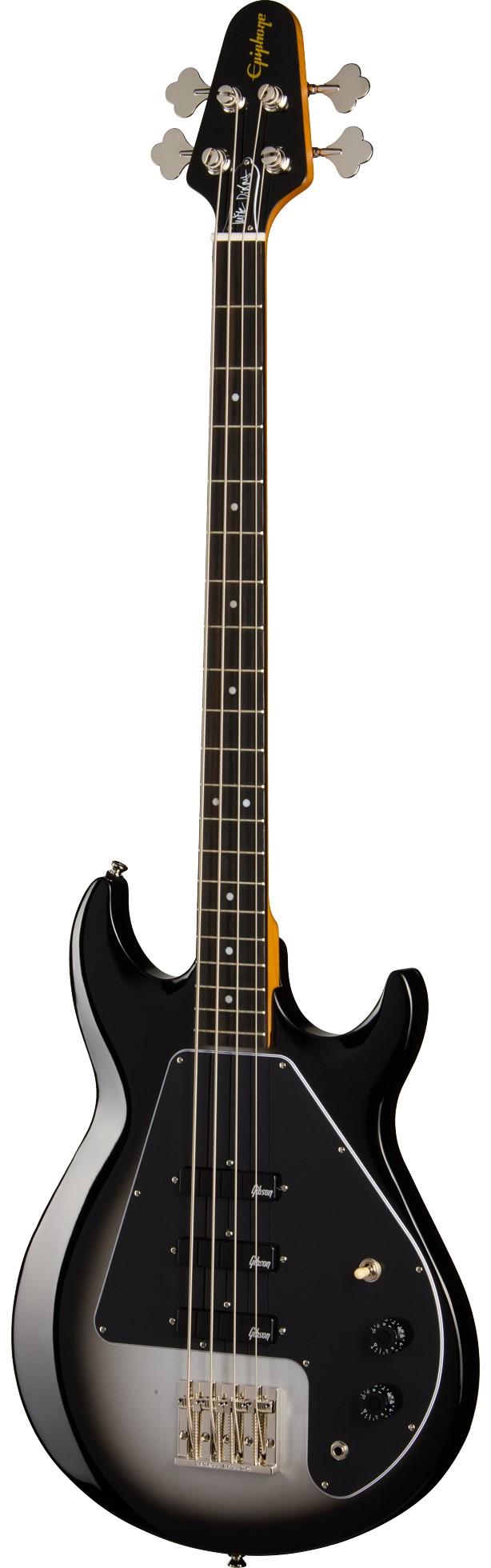 Epiphone Mike Dirnt Signature Grabber G-3 Bass Guitar in Silverburst - EIG3MDSBNH1-Front.jpg