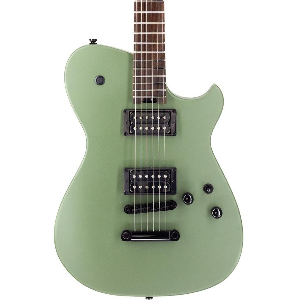 Manson Meta Series MBM-2H Matt Bellamy Signature Electric Guitar in Satin Olive Green - MBM-2H-BSOG-Hero.jpg
