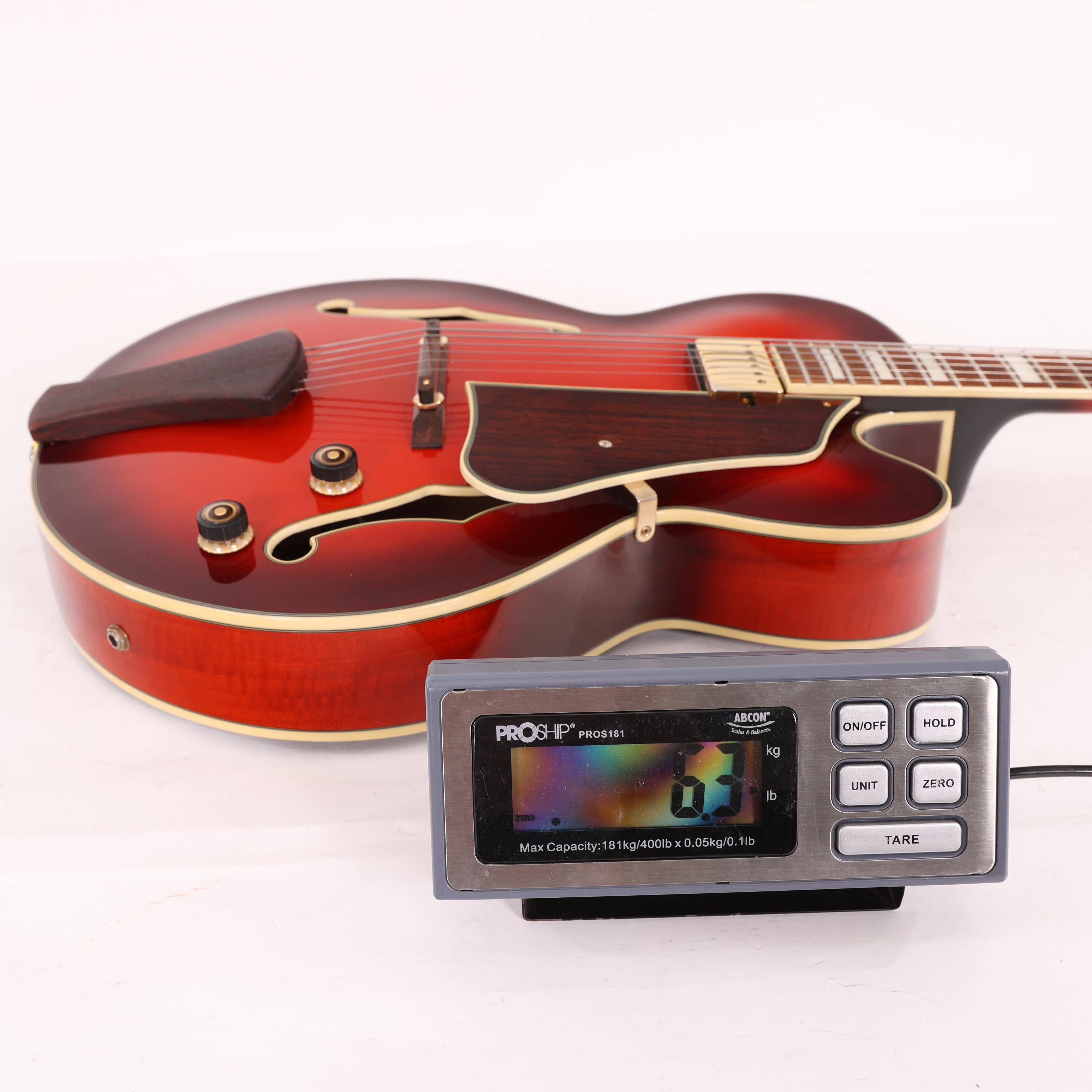 Second Hand Ibanez AFJ91-SRD Hollowbody Electric Guitar in Sunset Red 183 - SH-122-1183 (6).jpg