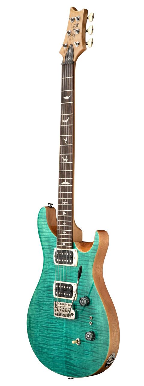 PRS SE Custom 24-08 Electric Guitar in Turquoise (2026) - SE Custom 24-08 Turqoise_3quarters.jpg