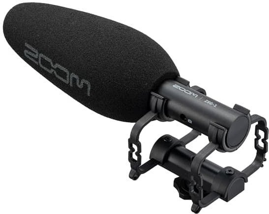 Zoom ZSG-1 On-camera Shotgun Microphone - 10011453-Zoom_ZSG-1_On_Camera_Shotgun_Microphone_Side.jpg