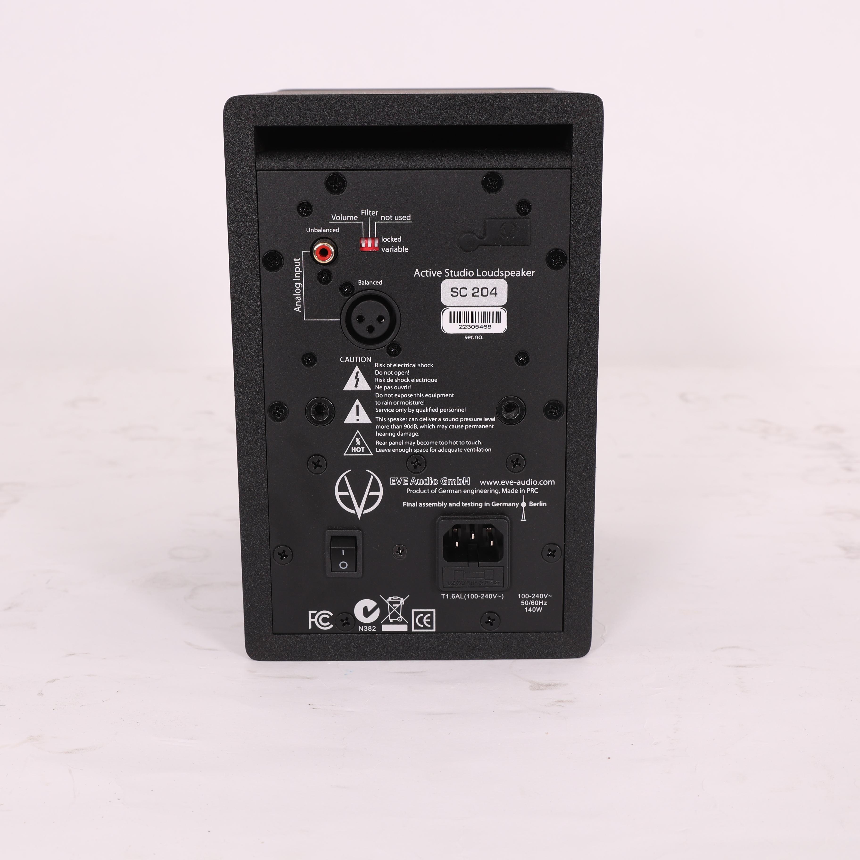 B Stock : Eve Audio SC204 2-Way 4" Active Monitor Studio Speaker with Ribbon Tweeter (EACH) 003 - B-SC204-0003 (1).jpg