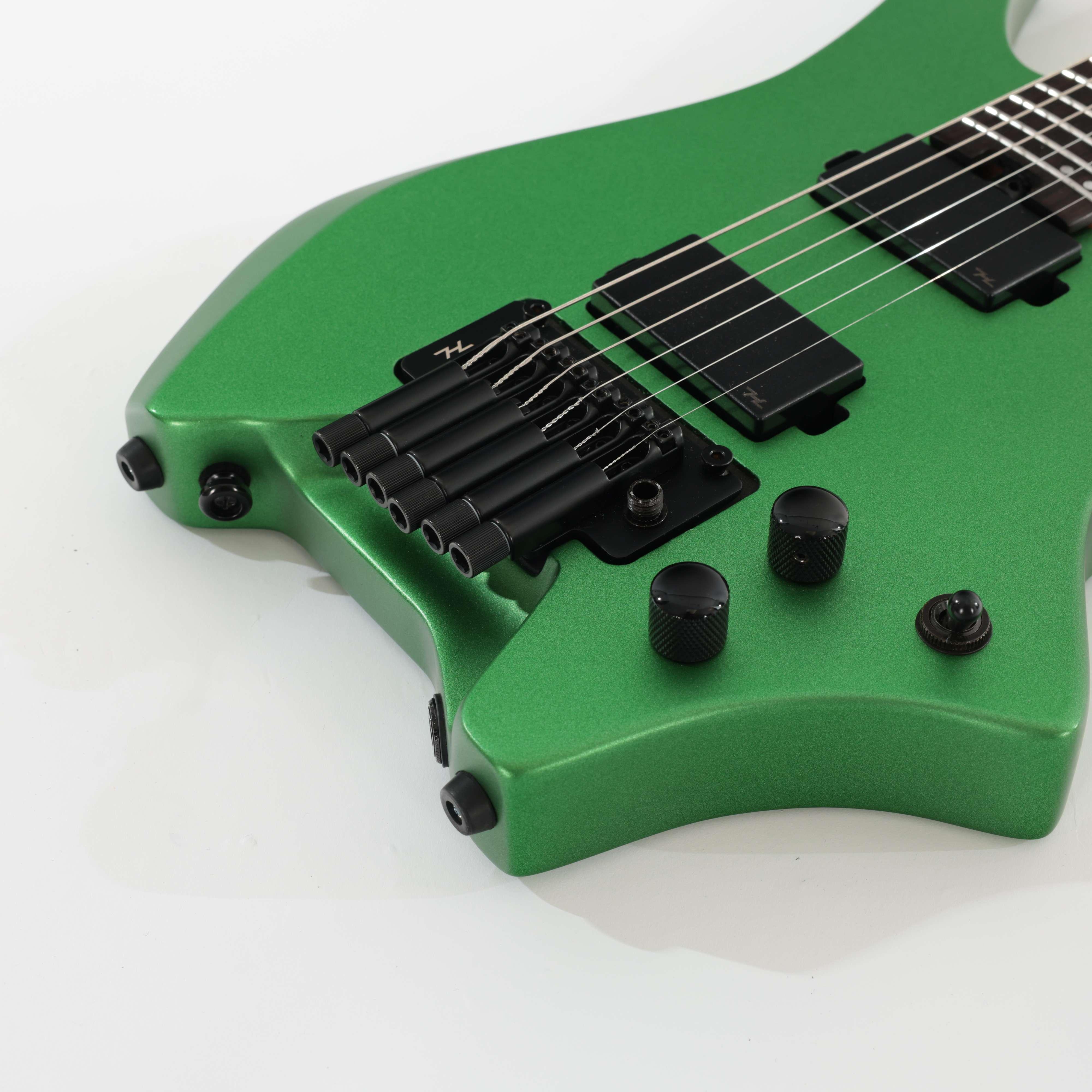 B Stock : Hils HN5 Next Series Headless Guitar - Satin Metallic Emerald Green 003 - B-HN5S-NS-M-0003 (7).jpg