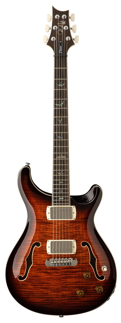 PRS SE Hollowbody II Piezo Electric Guitar in Orange Tiger Smokeburst (2026) - SE Hollowbody II Piezo Orange Tiger Smokeburst_compressed.jpg
