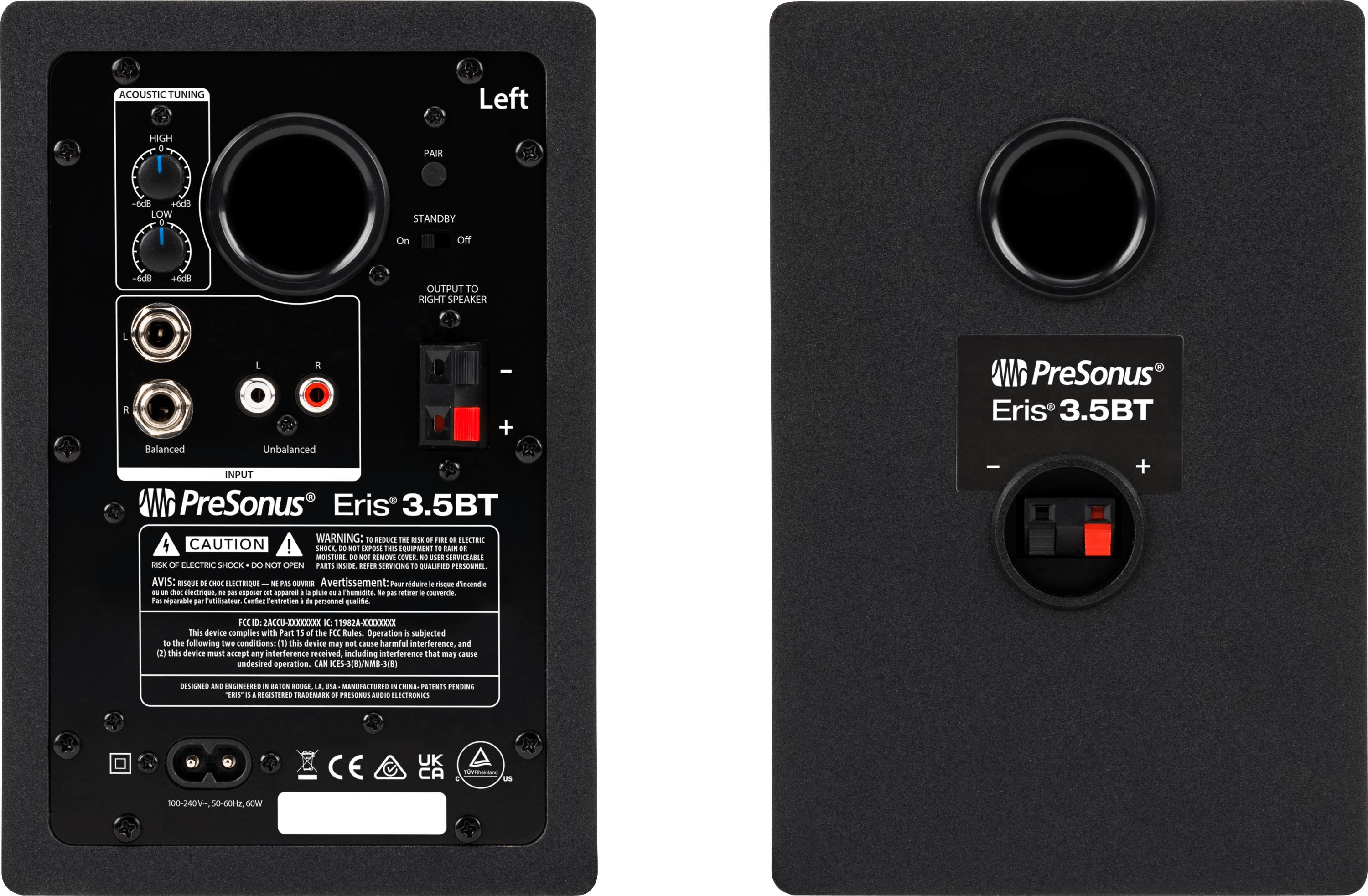 PreSonus Eris 3.5BT in Black - Andertons Music Co.
