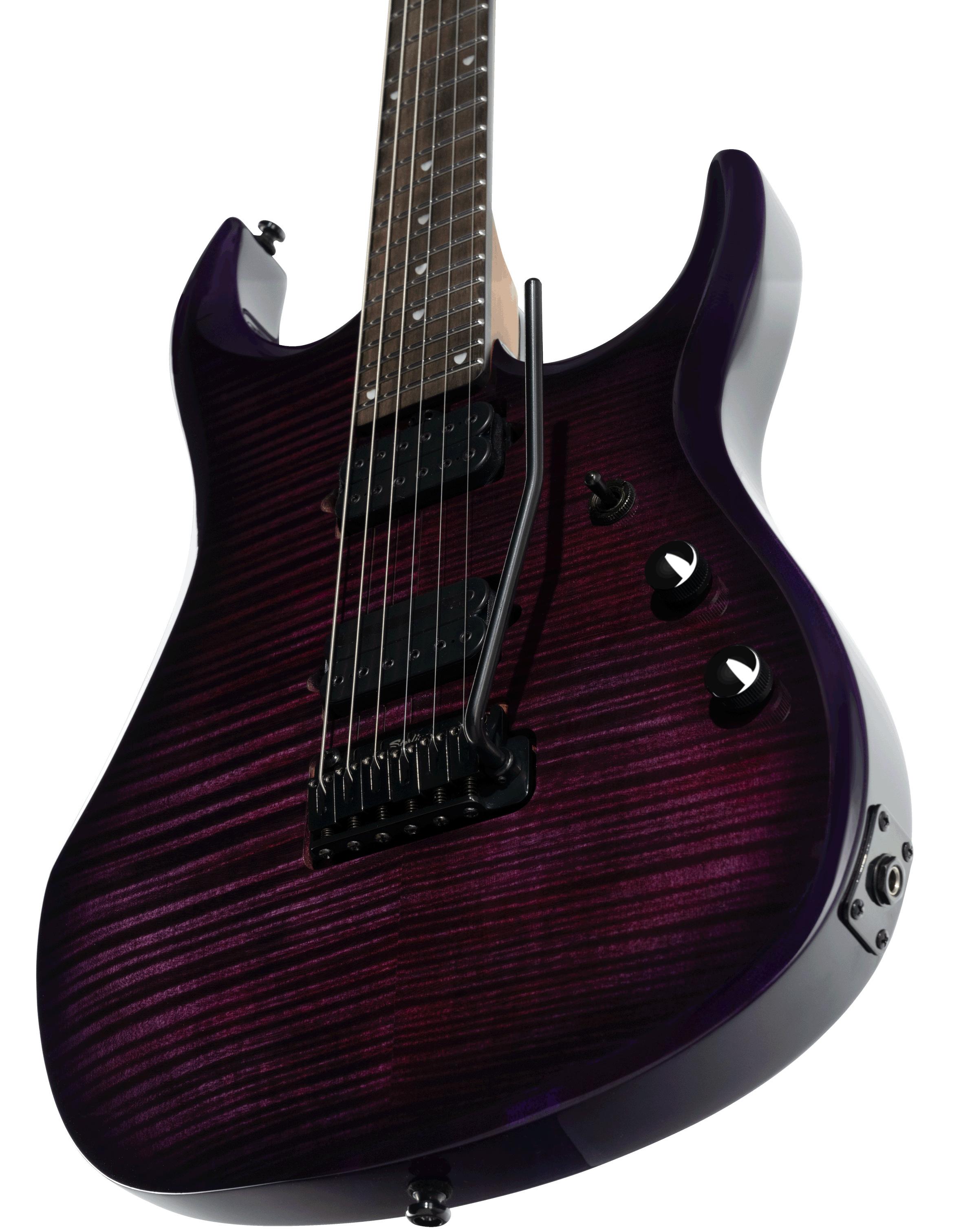 Sterling by Music Man JP150 Dimarzio John Petrucci Signature Electric Guitar in Purple Nebula - JP150DFMPNBE2WB-Body-Angle.jpg