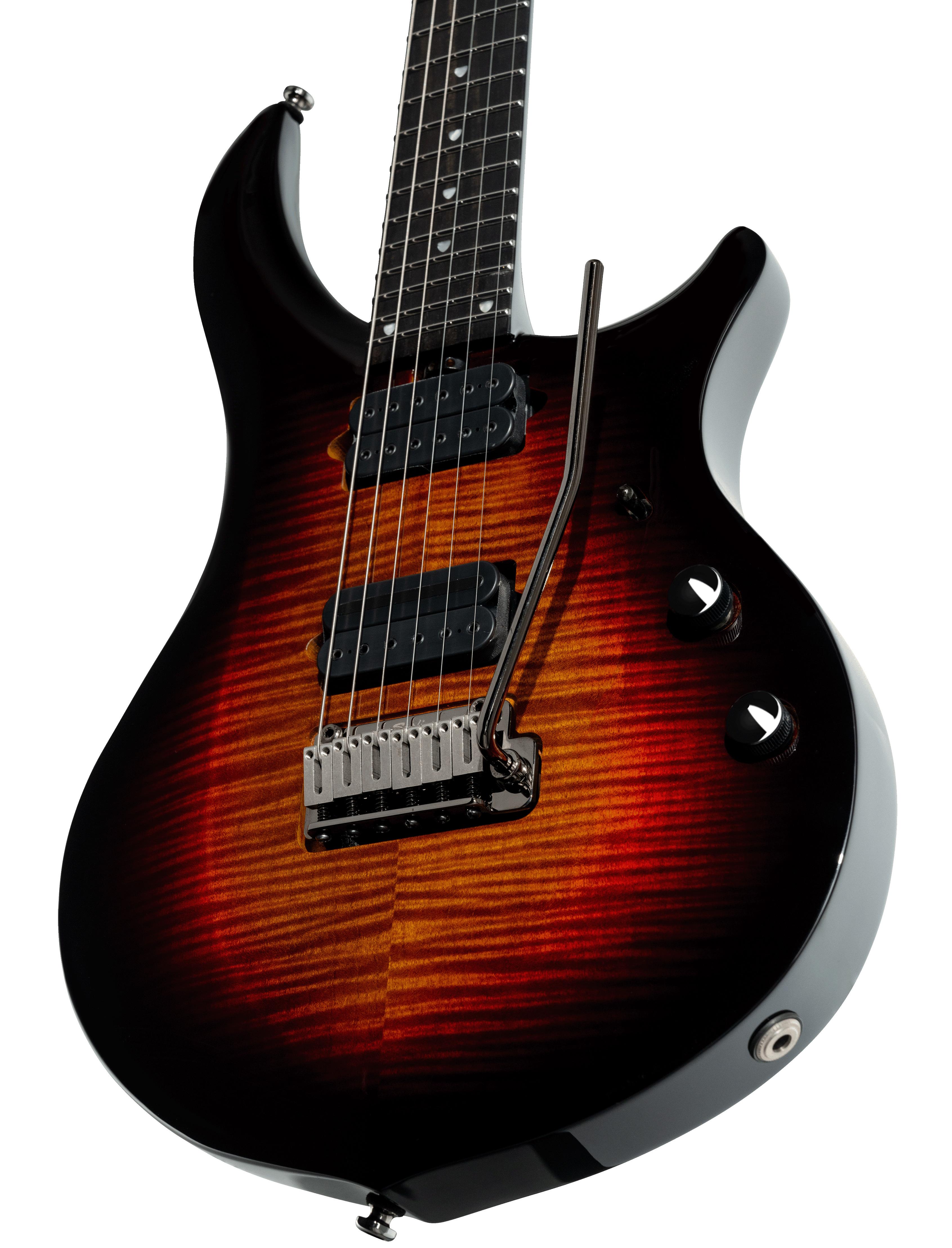 Sterling by Music Man Majesty Dimarzio John Petrucci Signature Electric Guitar in Tiger Eye - MAJ200XFMTGEE1WB-Body-Angle.jpg