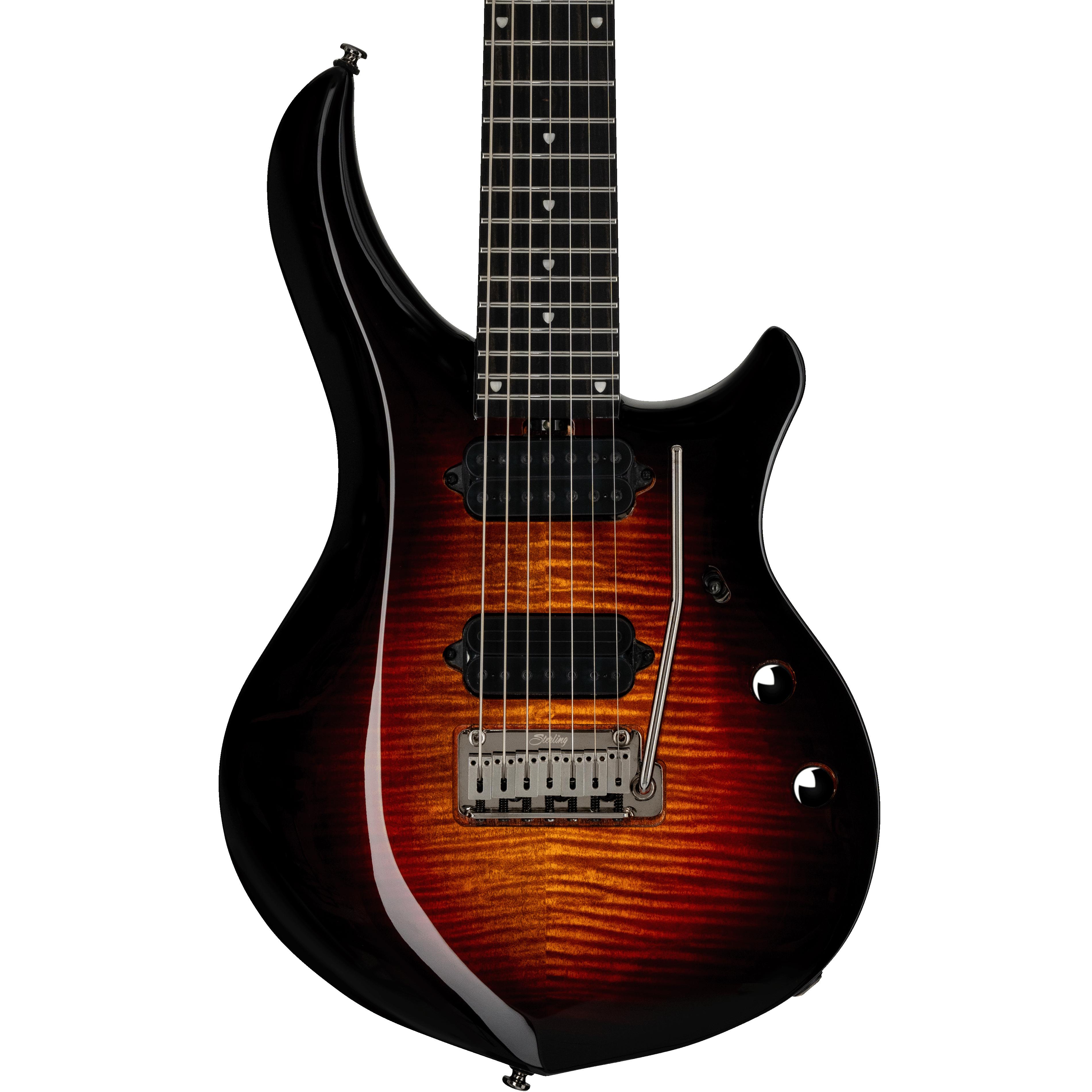 Sterling by Music Man Majesty 7 Dimarzio John Petrucci Signature 7-String Electric Guitar in Tiger Eye - MAJ270XFMTGEE1WB-Body.jpg