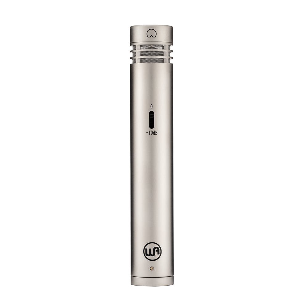 Warm Audio WA-84 Small Diaphragm Condensor Microphone in Nickel - 319521-WA-84-Single-Nickel-Front-View-72-DPI-1.jpg