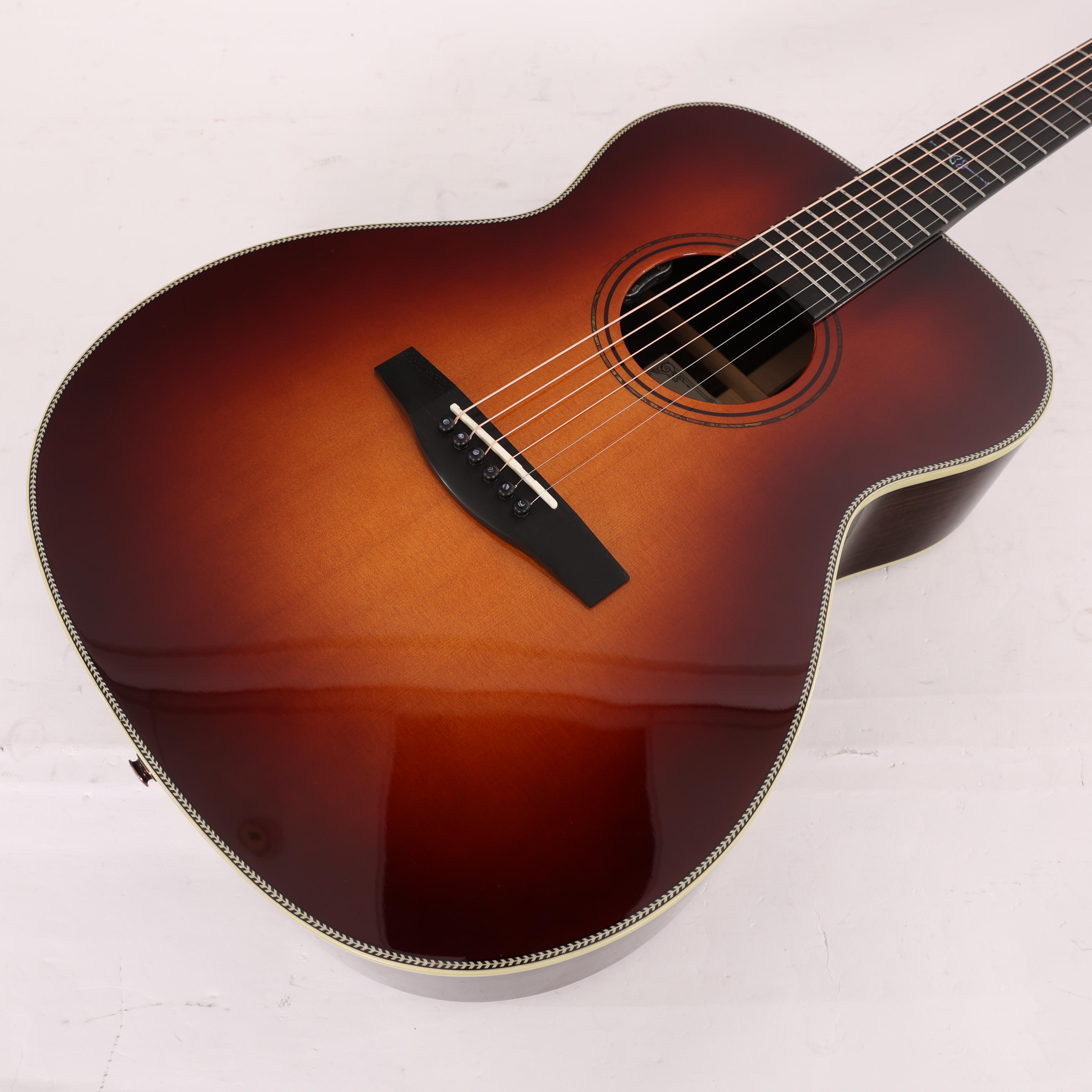 B Stock : Alvarez LF70e Laureate Folk OM Acoustic Herringbone Sunset - LR Baggs HiFi Pickup 001 - B-LF70E-0001 (8).jpg
