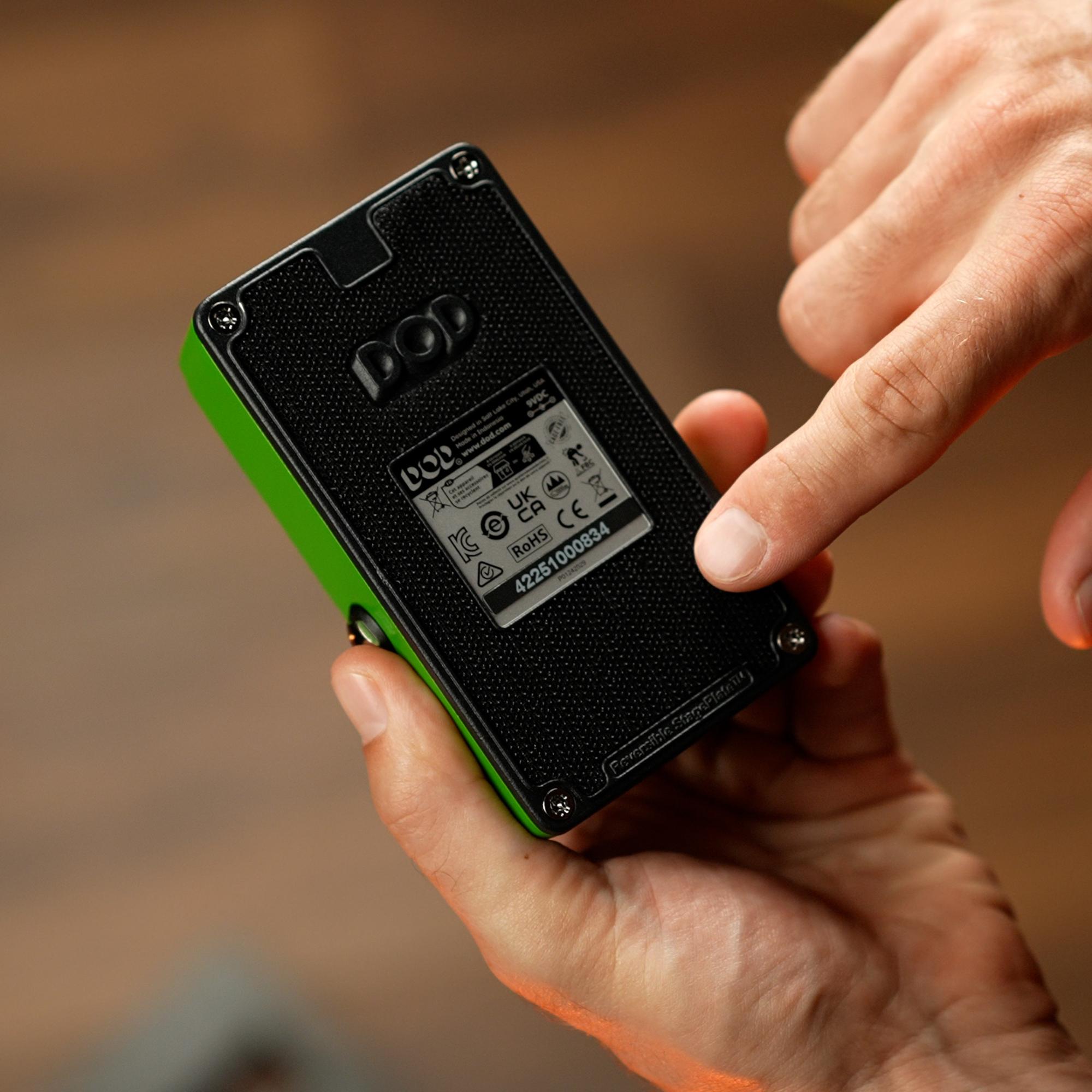 DOD Badder Monkey Overdrive Pedal - DOD-BADDERMONKEY-Velcro-Finger.jpg