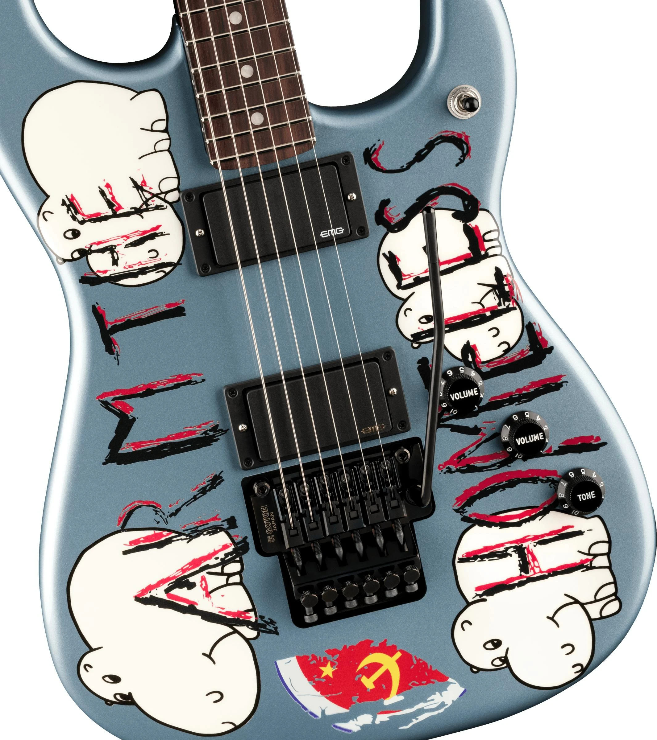 Fender Tom Morello Signature "Arm The Homeless" Electric Guitar in Blue Ice Metallic - 0140360783-Detail.jpg
