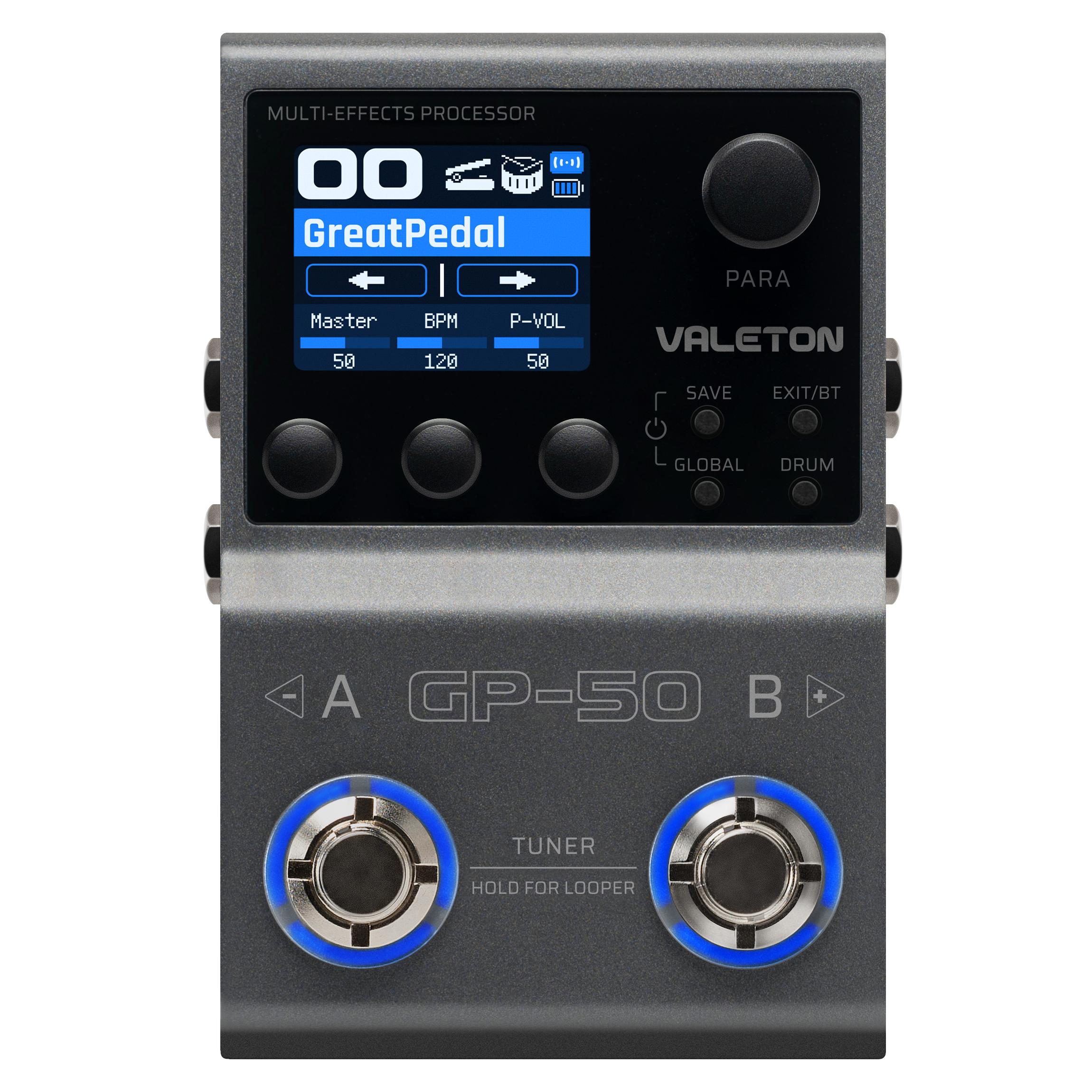 Valeton GP-50 ギターエフェクター Valeton GP-50 Multi-FX, Amp Modeller & IR Loader Pedal - Andertons