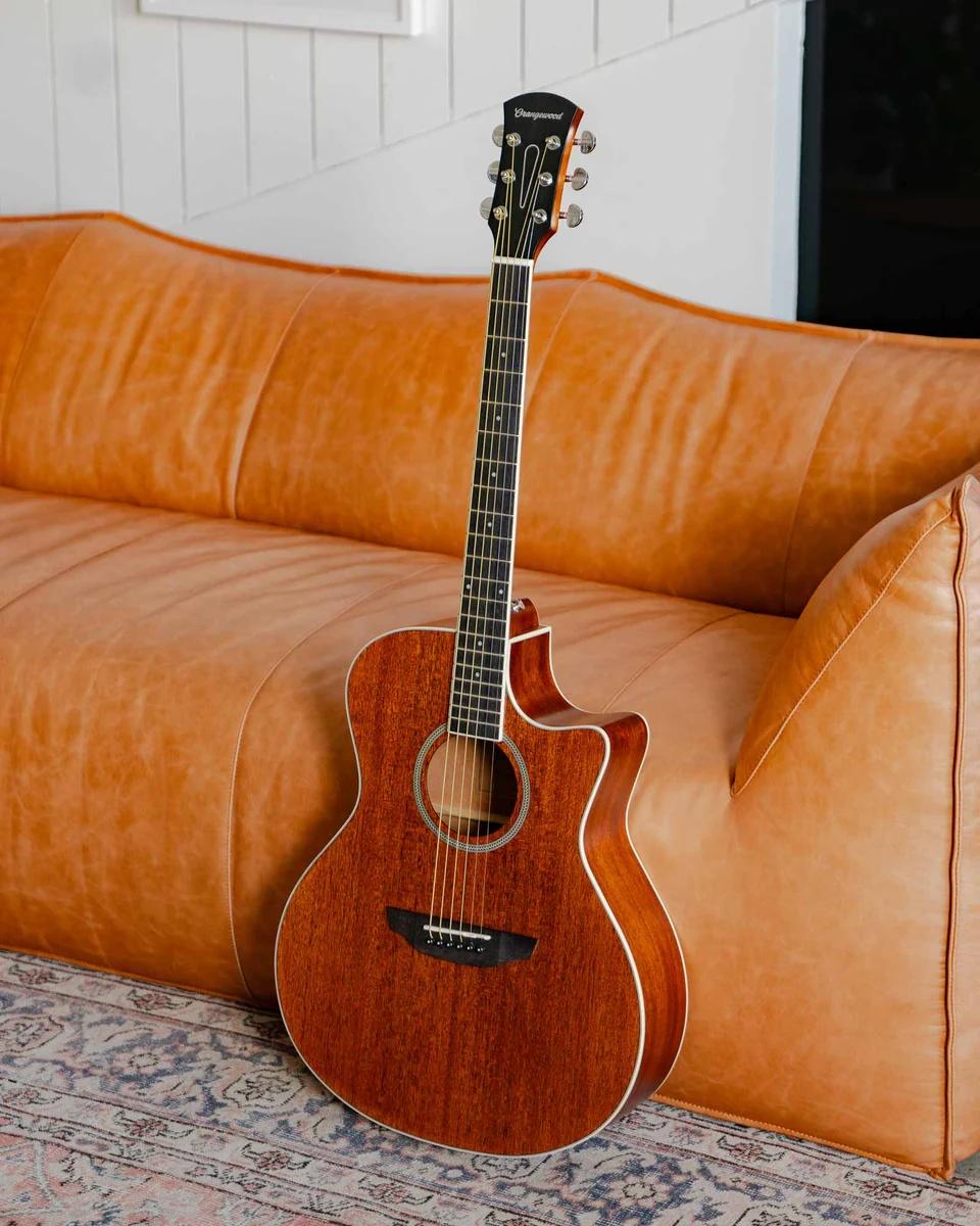 Orangewood Rey Mahogany Grand Auditorium Cutaway Acoustic Guitar in Natural Satin - REY-M-LIFESTYLE_960x.jpg