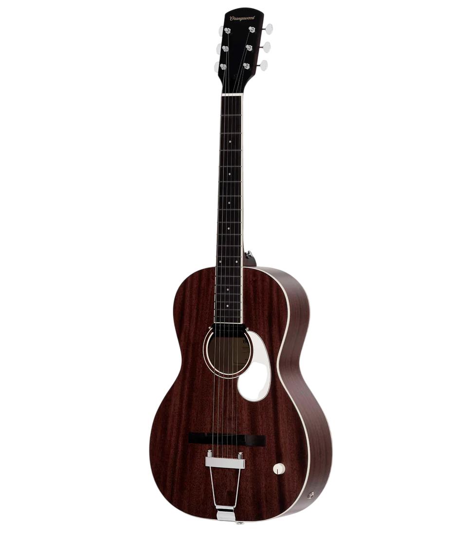 Orangewood Juniper Mahogany Live Rubber Bridge Parlour Electro