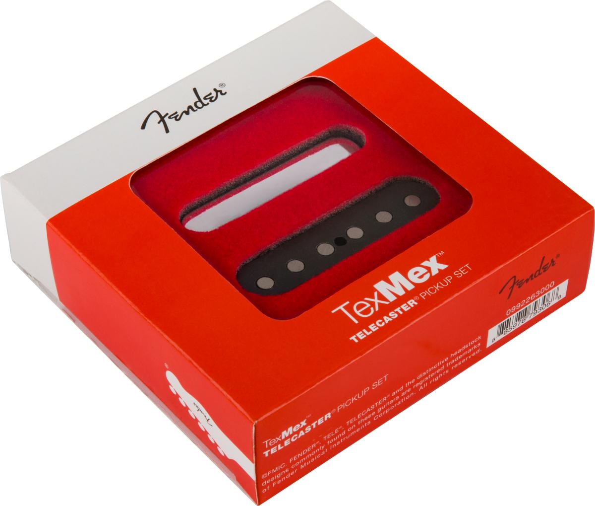 Fender Tex-Mex Telecaster Single-Coil Pickup Set - 0992263000-Boxed-Angle.jpg
