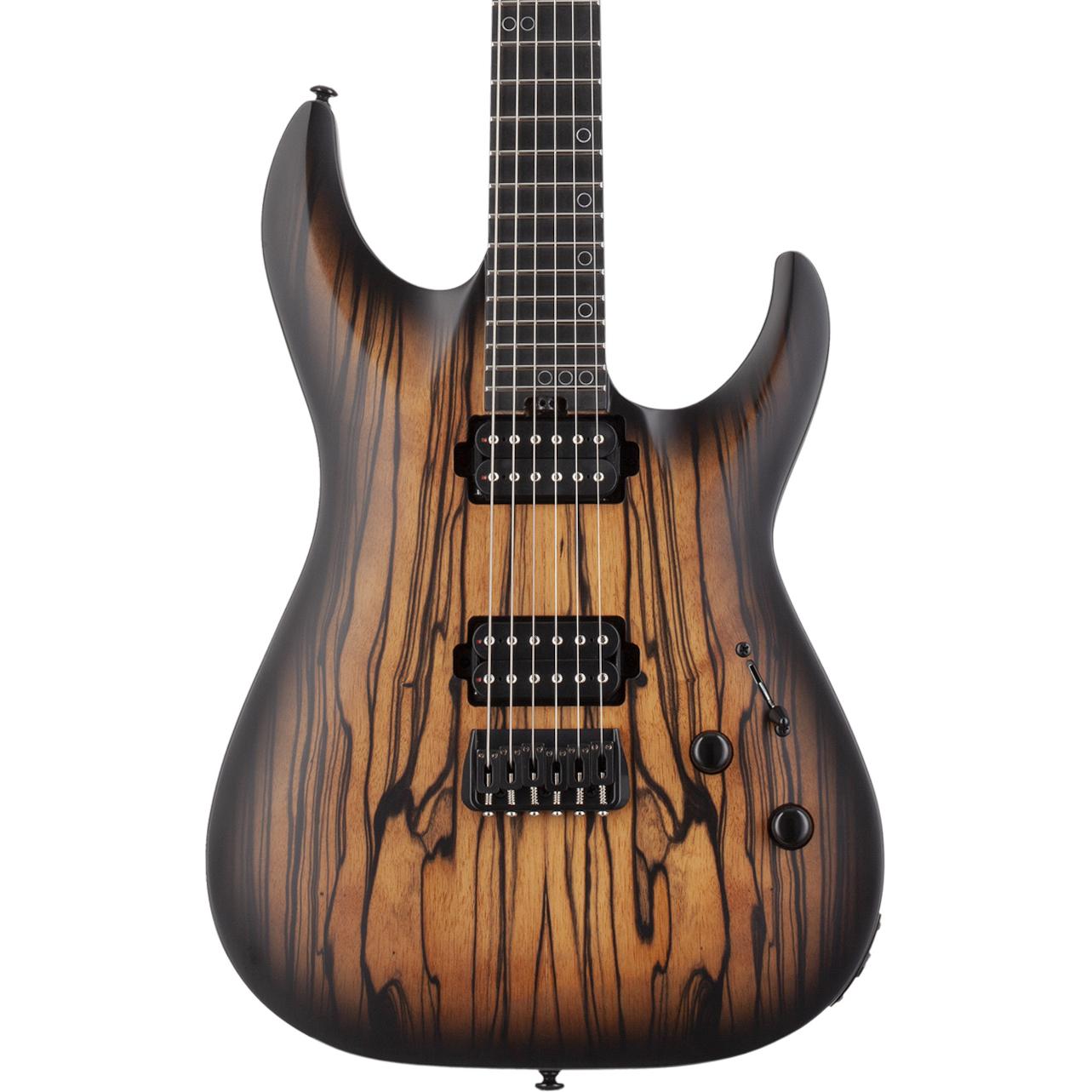 Schecter C-1 Pale Moon Electric Guitar in Natural Satin Black Burst - SCH-GTR-692-Body.jpg