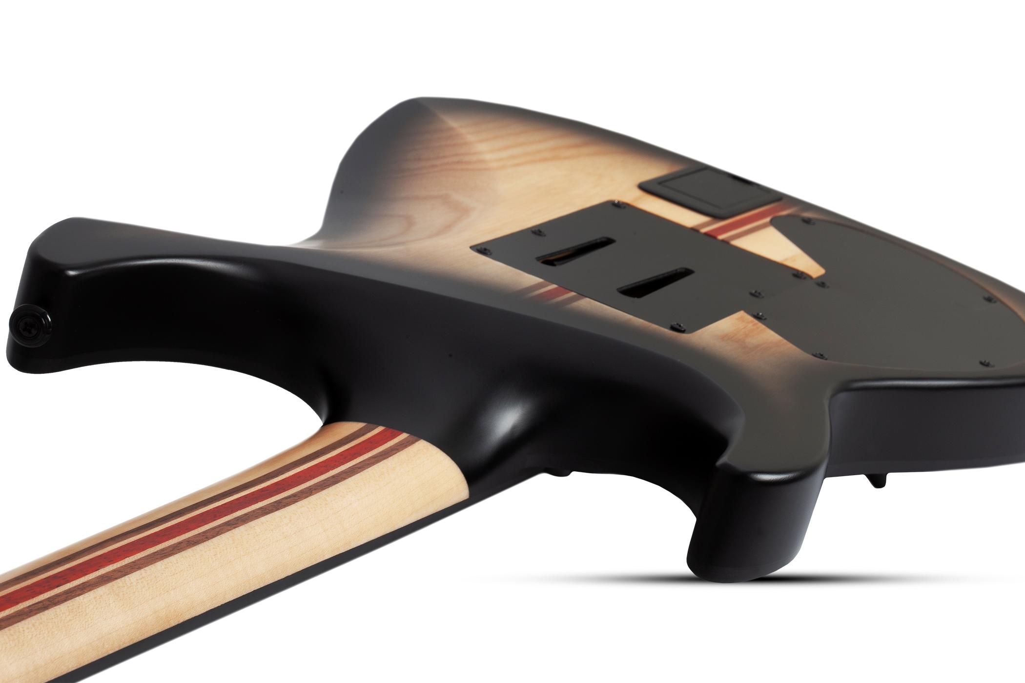 Schecter C-1 FR-S Pale Moon Electric Guitar in Natural Satin Black Burst - SCH-GTR-693-Neck-Through.jpg
