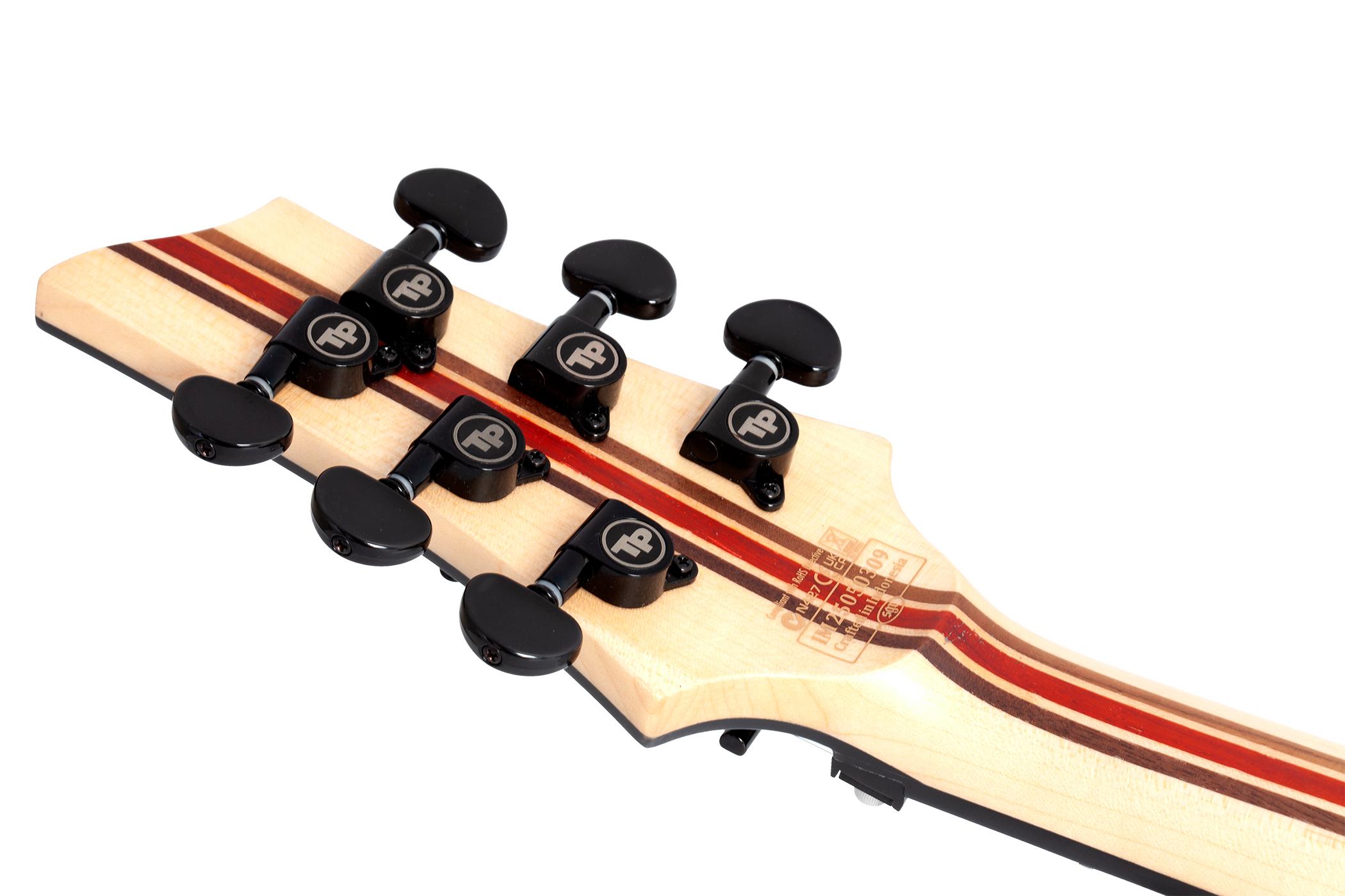 Schecter C-1 FR-S Pale Moon Electric Guitar in Natural Satin Black Burst - SCH-GTR-693-Headstock-Back.jpg