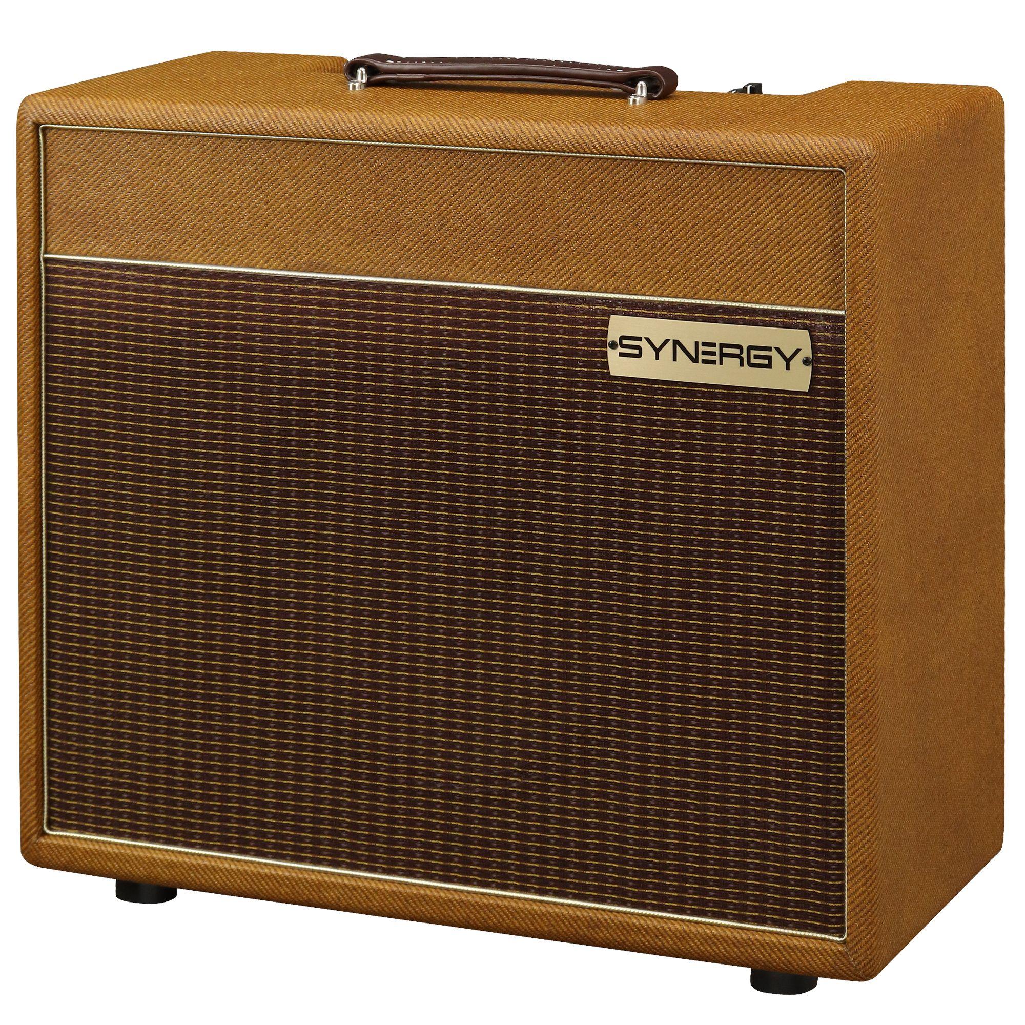 Synergy 20IR All-Tube Custom Shop 20W 3-Channel Preamp Module Amp Combo in Tweed Tolex - SYN-20IR-COMBO-TWEED-LEFT_compressed.jpg