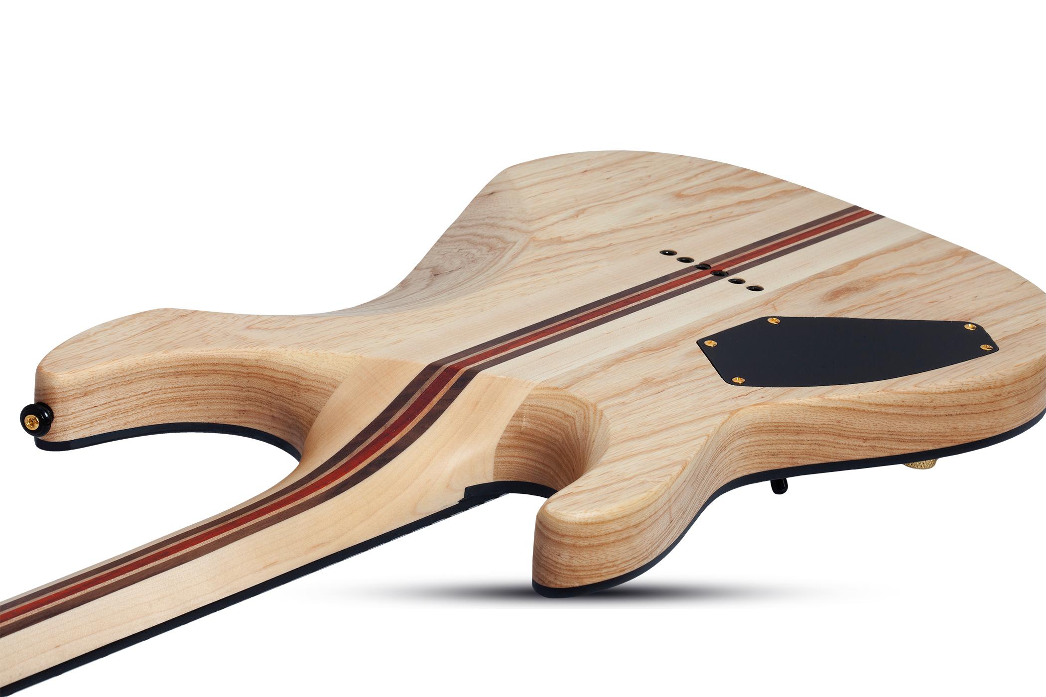 Schecter C-1 50th Anniversary Electric Guitar in Gold Burst - SCH-GTR-4135-Back-Angle.jpg