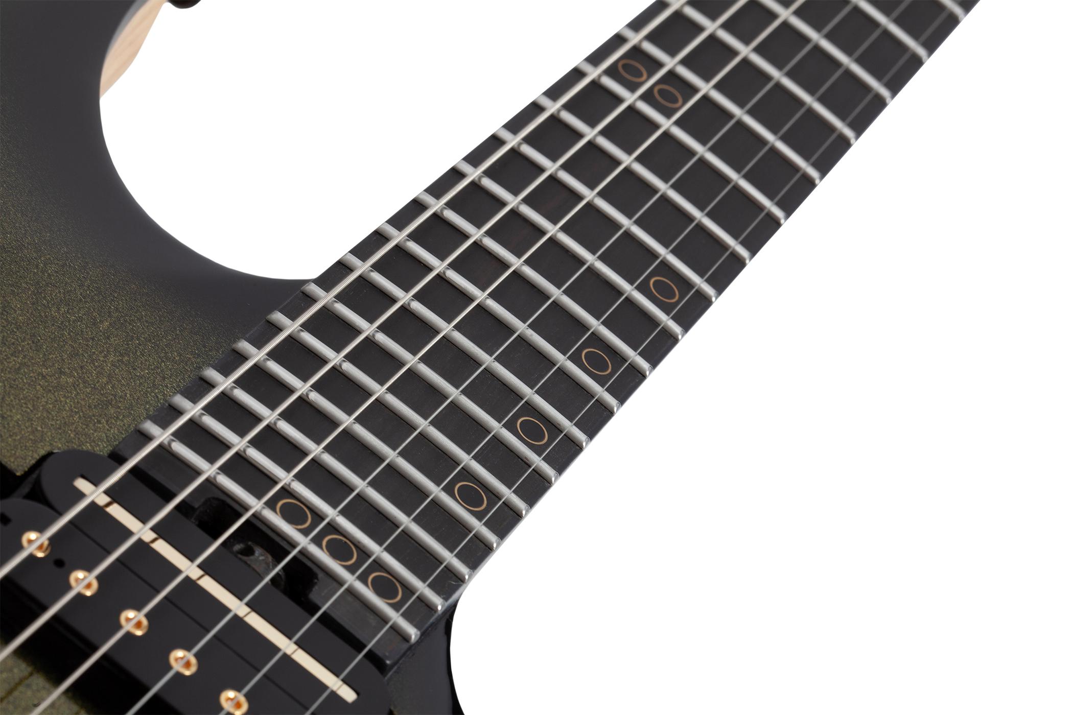 Schecter C-1 50th Anniversary Electric Guitar in Gold Burst - SCH-GTR-4135-Fingerboard.jpg