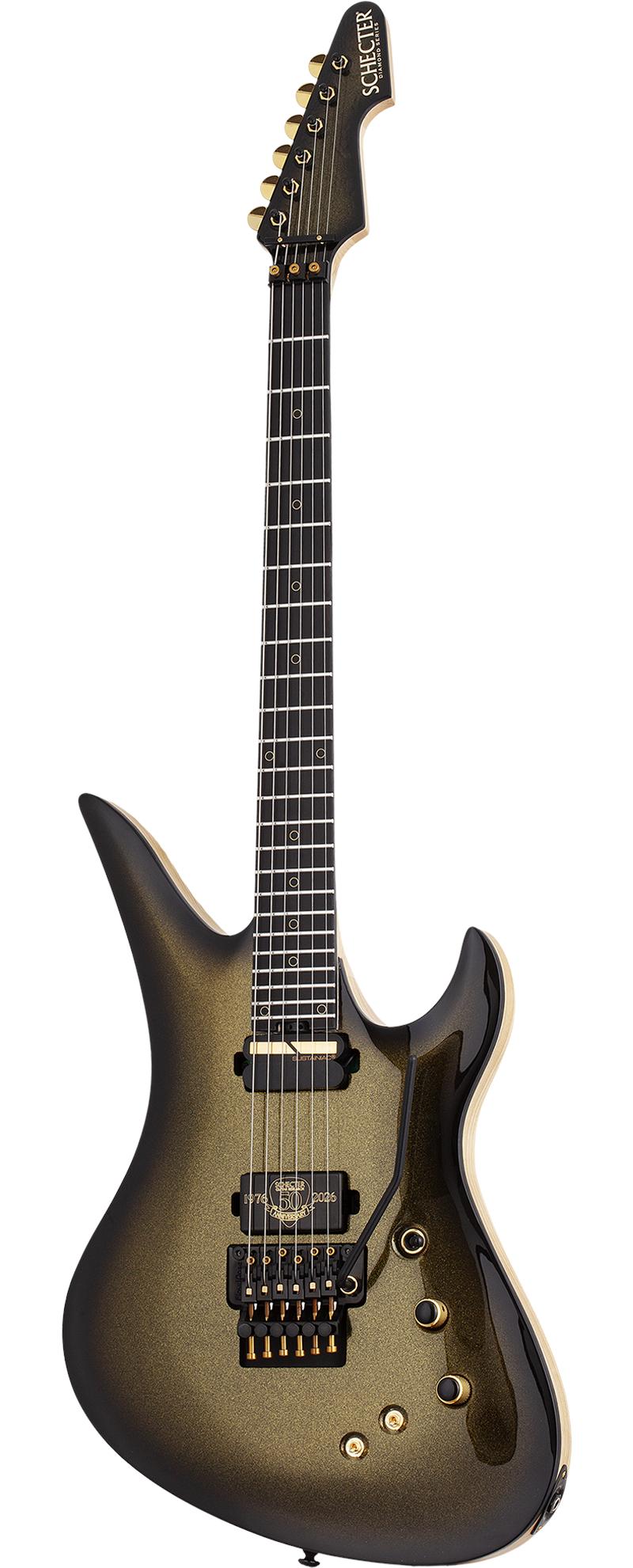 Schecter Avenger FR-S 50th Anniversary Electric Guitar in Gold