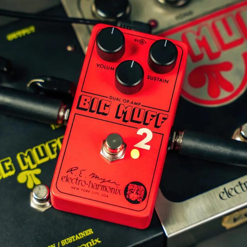 ギター Electro harmonix BIGMUFF Electro Harmonix Big Muff PI with Tone Wicker Fuzz Pedal