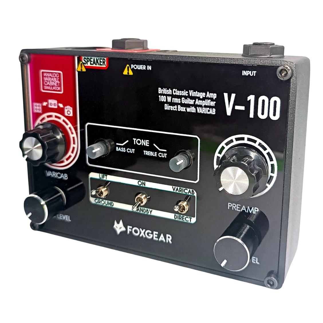 Foxgear V-100 British Classic Vintage Rock 100W Guitar Amp Pedal - 10011466-Right-Angle.jpg