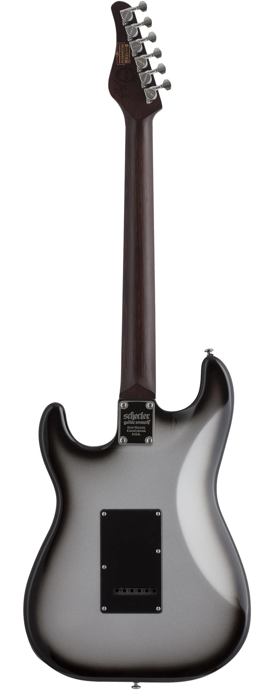 Schecter Nick Johnston Signature Traditional HH Electric Guitar in Atomic Mercury - SCH-GTR-1158-Back.jpg