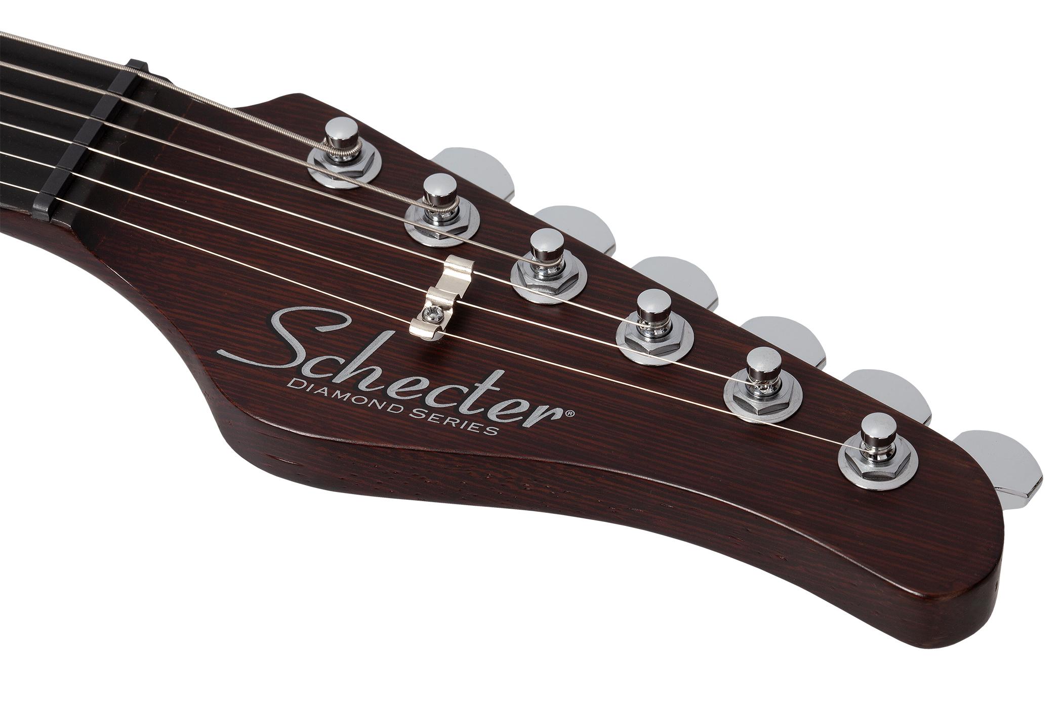 Schecter Nick Johnston Signature Traditional HH Electric Guitar in Atomic Mercury - SCH-GTR-1158-Headstock.jpg