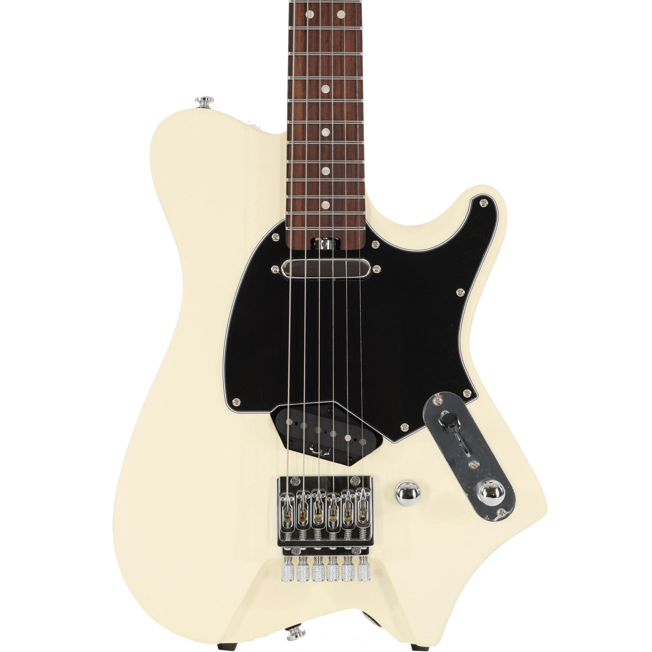 HILS HNT1 T-Style Headless Electric Guitar in Satin Ivory