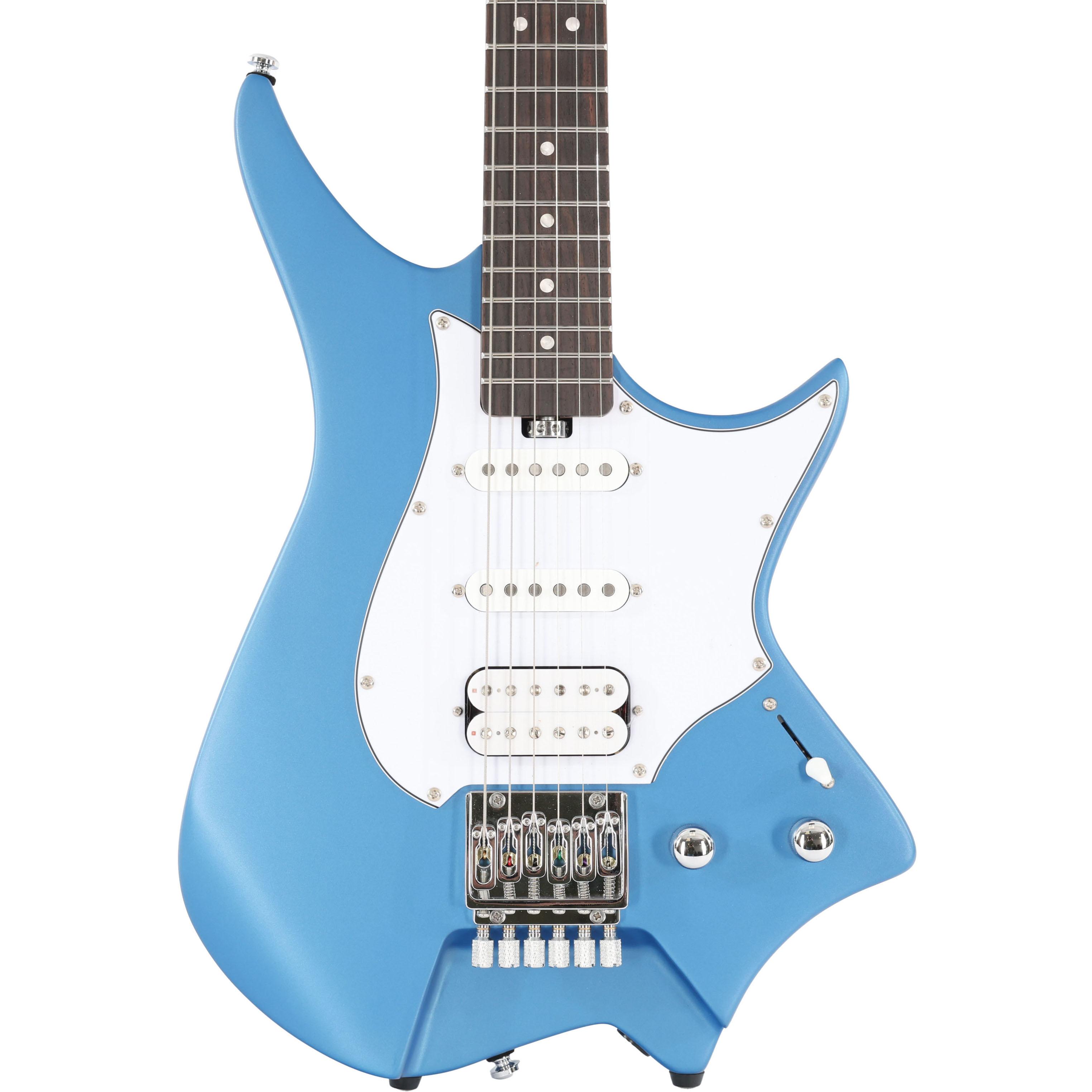 HILS HNS1 S-Style Headless Electric Guitar in Satin Ocean Blue - HNS1RS-MOB-Photo-Body.jpg