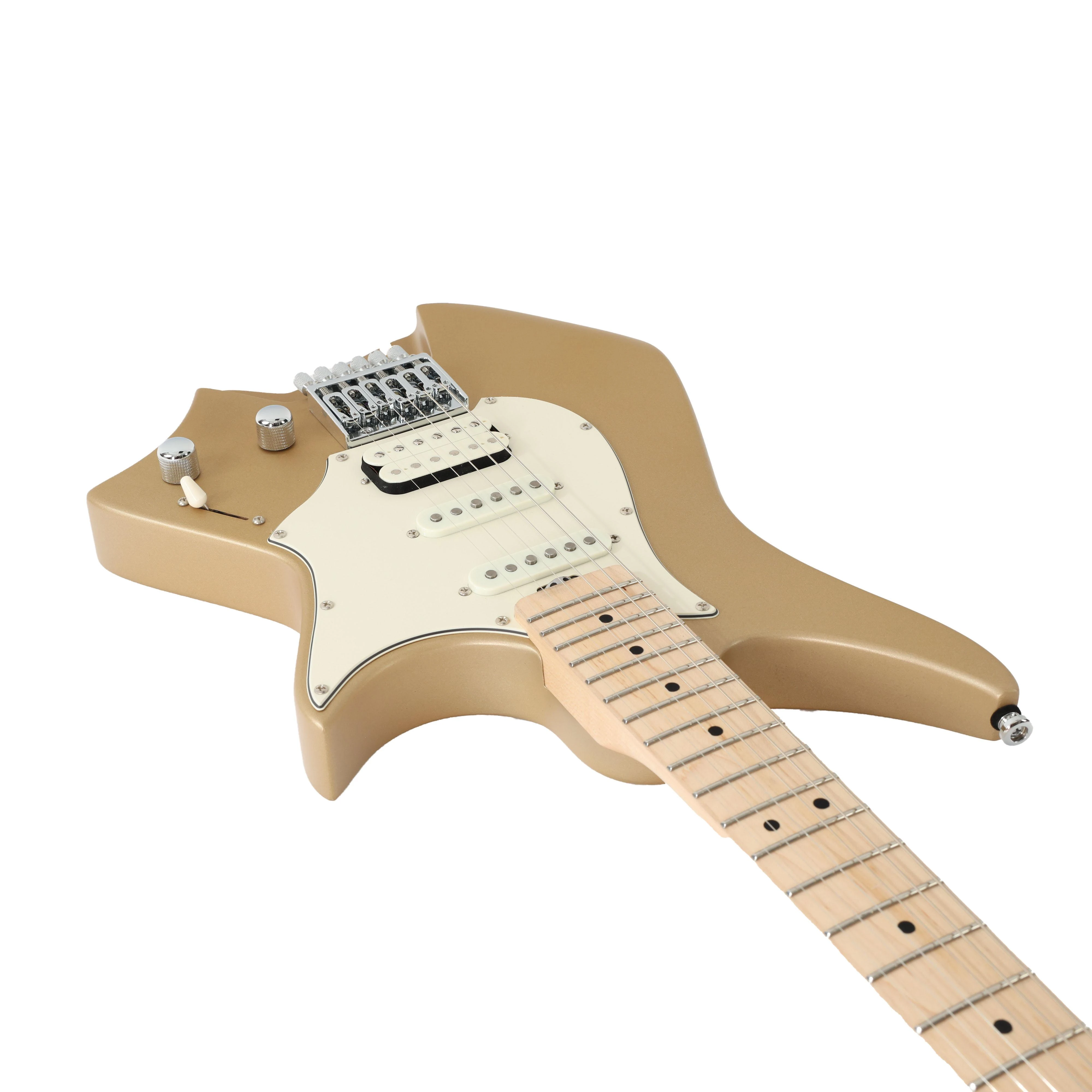 HILS HNS1 S-Style Headless Electric Guitar in Satin Summer Sand - HNS1MS-SS-Photo-Angle-2.jpg