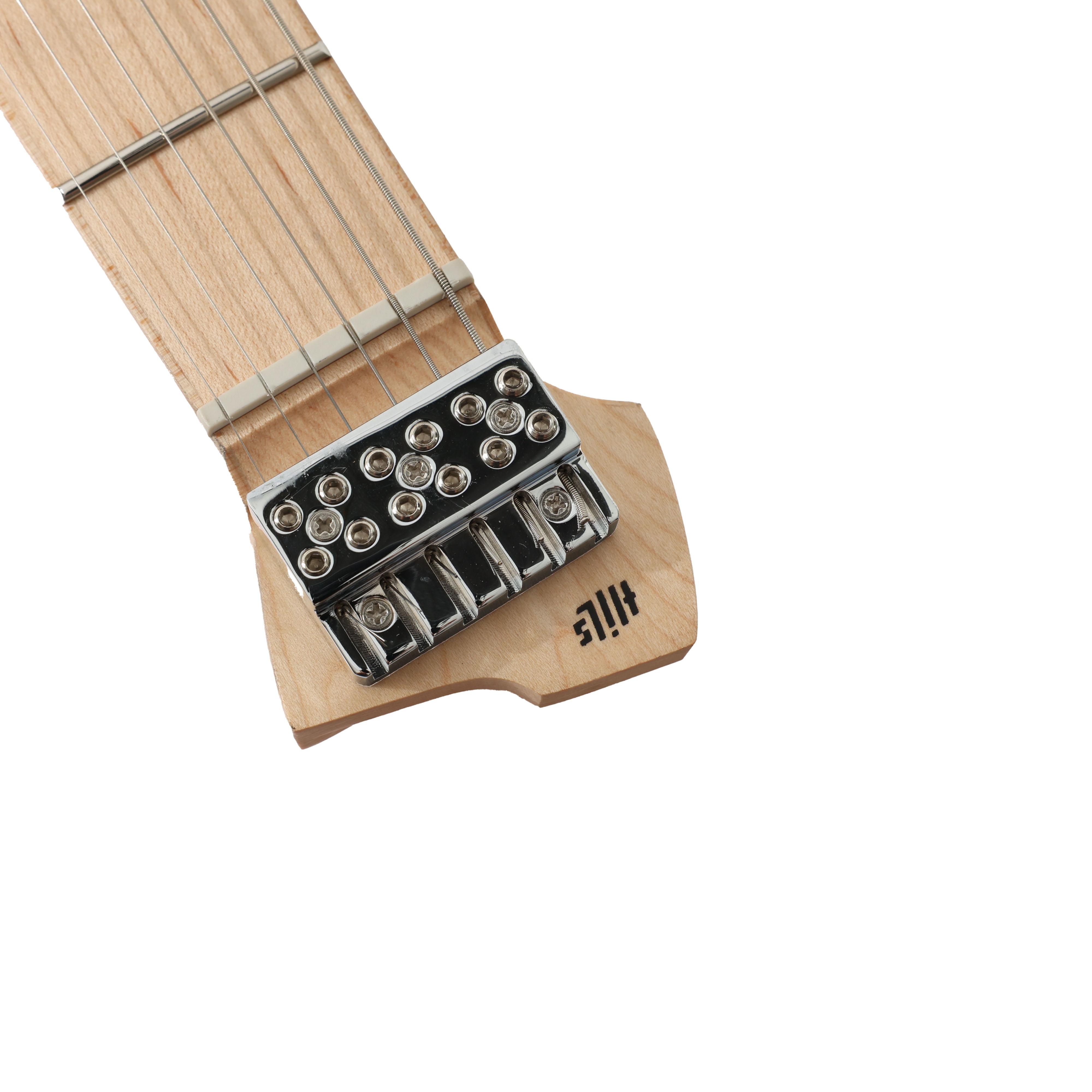 HILS HNT1 T-Style Headless Electric Guitar in Satin Butterscotch - HNT1MS-BSC-Photo-Nut.jpg