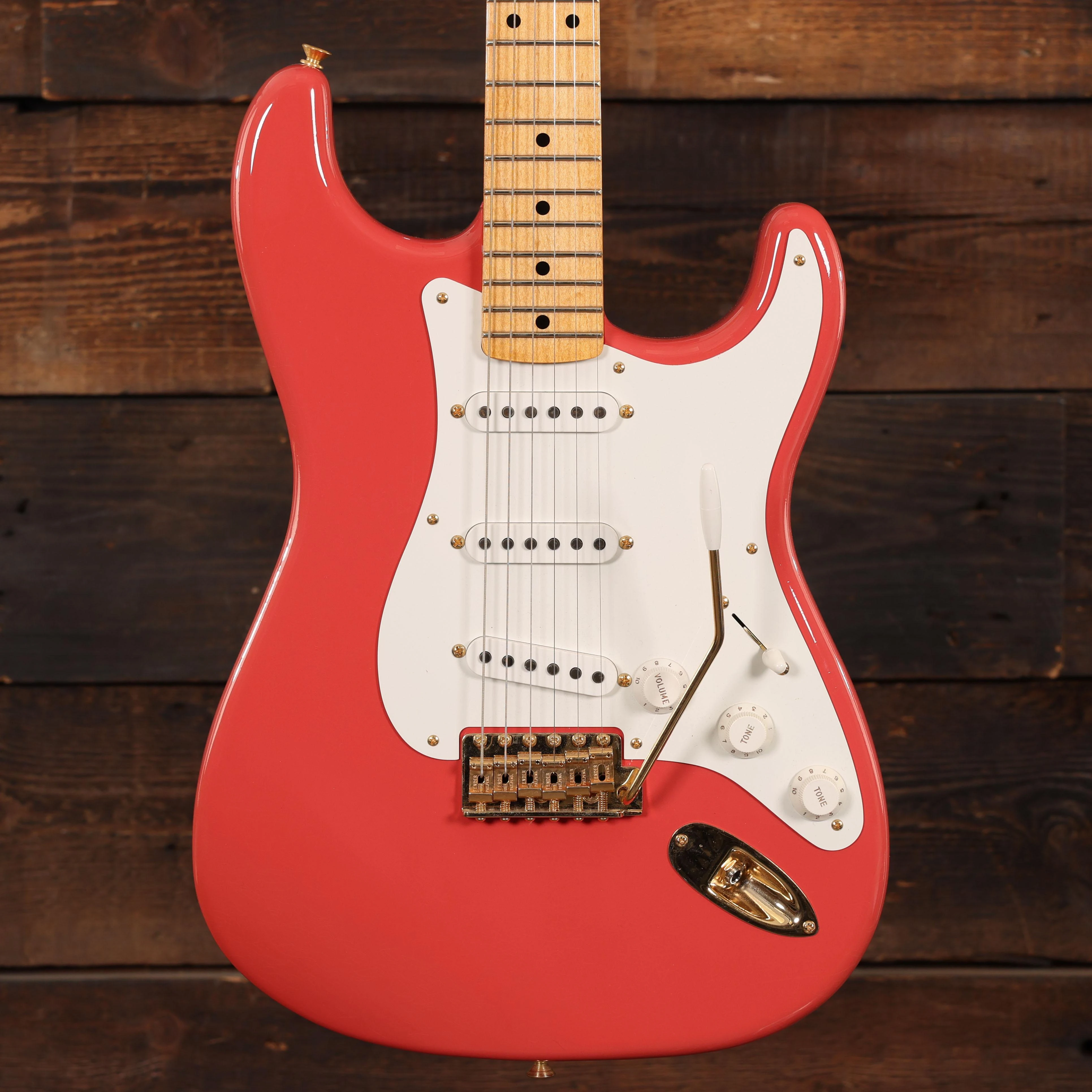 Fender Custom Shop '55 Stratocaster Deluxe Closet Classic in Faded Aged Fiesta Red - CZ585504 (4).JPG