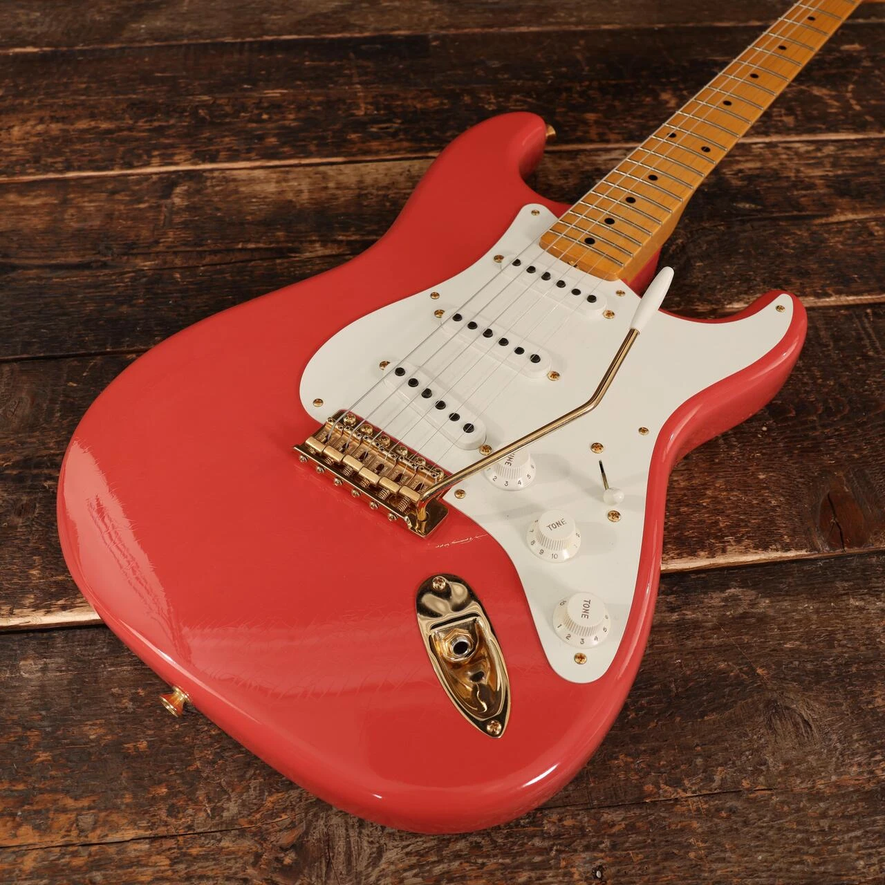 Fender Custom Shop '55 Stratocaster Deluxe Closet Classic in Faded Aged Fiesta Red - CZ585504 (10).JPG