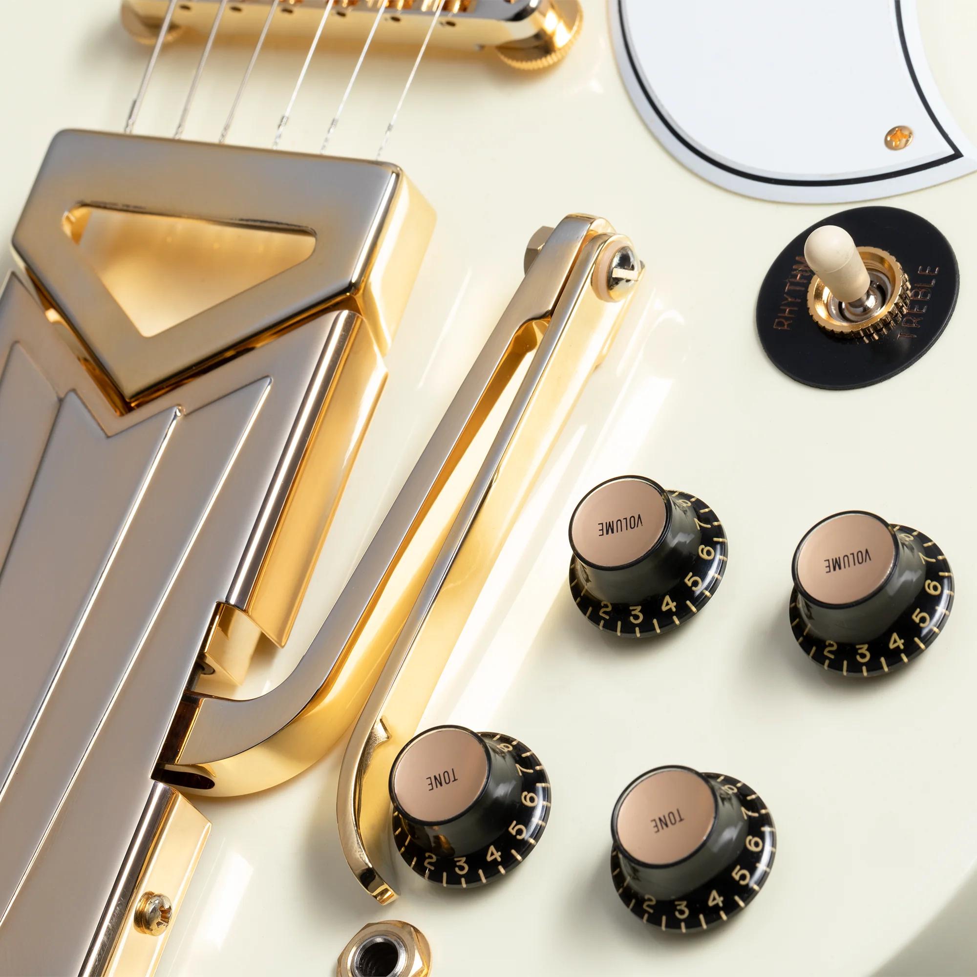 Gibson Custom 60th Anniversary 1961 SG Les Paul Custom VOS in Classic White - SGC60THVOCWGSP1-Controls.jpg