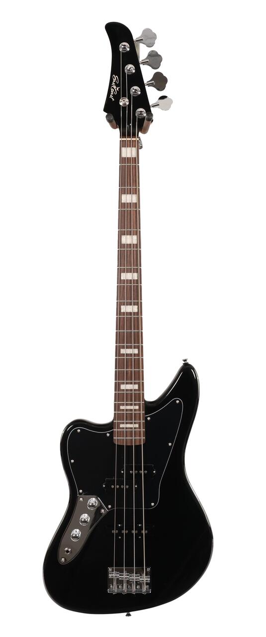 B Stock: Eastcoast MB30 Lefty Offset Scale Bass Black RW Board CH Black guard 005 - B-EC-MB30-B-0005 (3).jpg