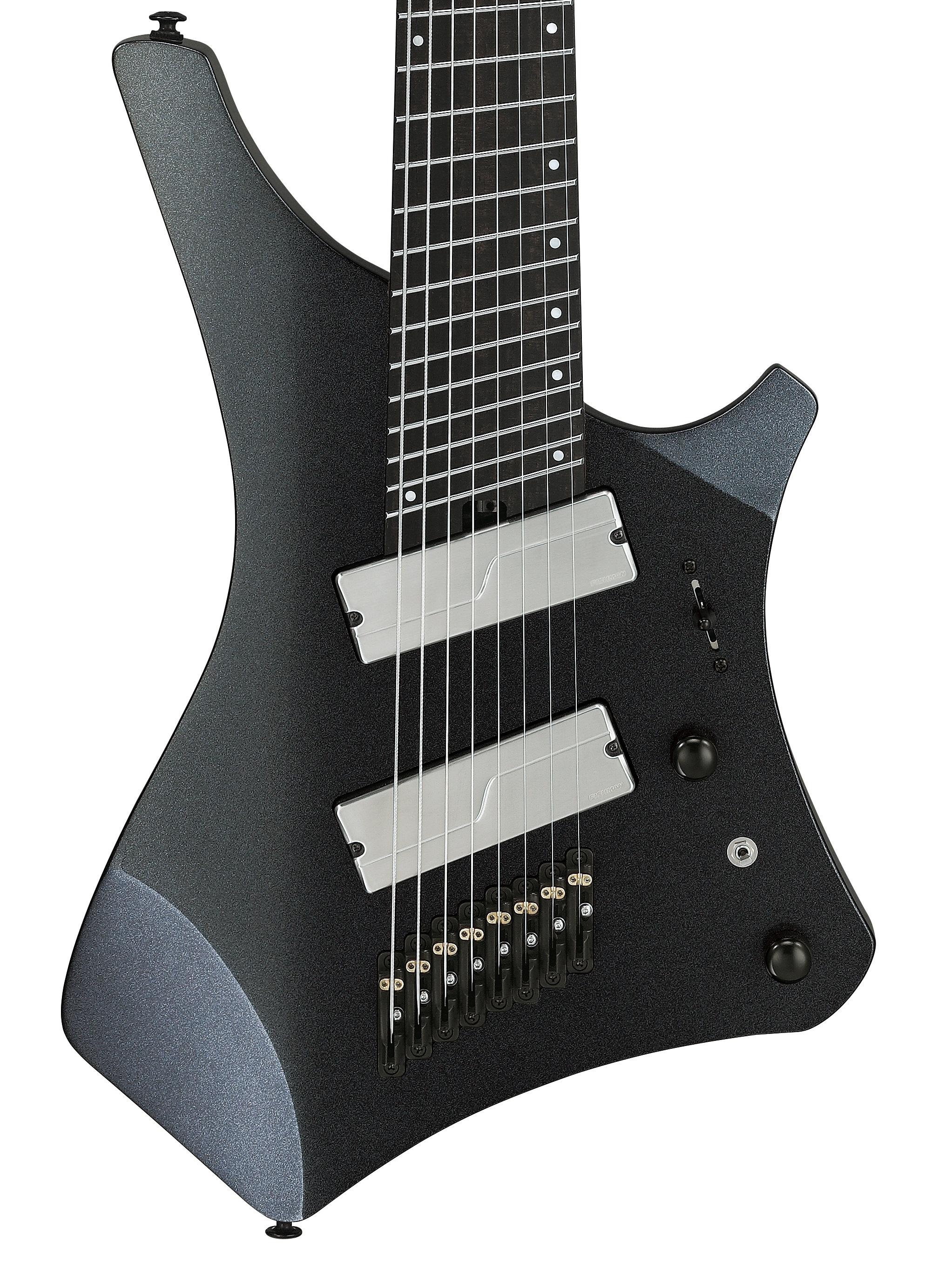 Ibanez Alpha A528-IPT 8-String Multi-Scale Electric Guitar in Iron
