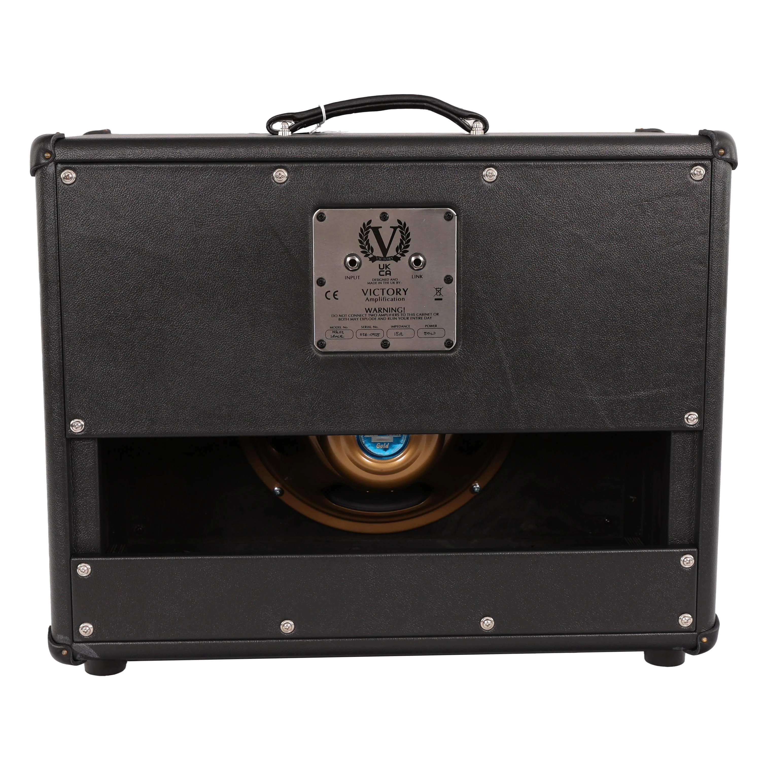 Victory MK 112 Open-Back Speaker Cabinet in Black with Celestion Alnico Gold Speaker - MK112-CG30-BK-SS-BK-Back.jpg