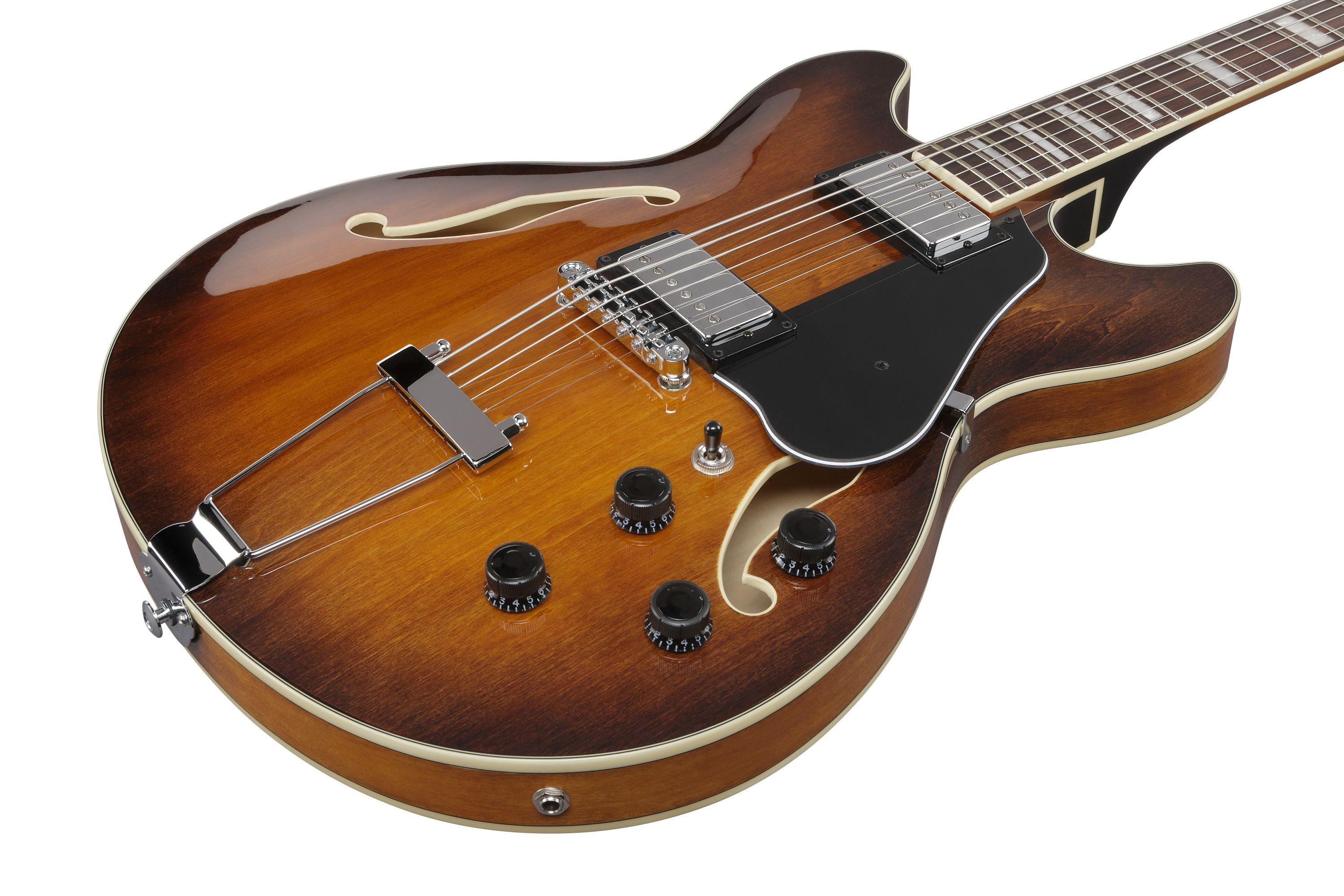 Ibanez AS7328-TBC Artcore Baritone Semi-Hollow Electric Guitar in