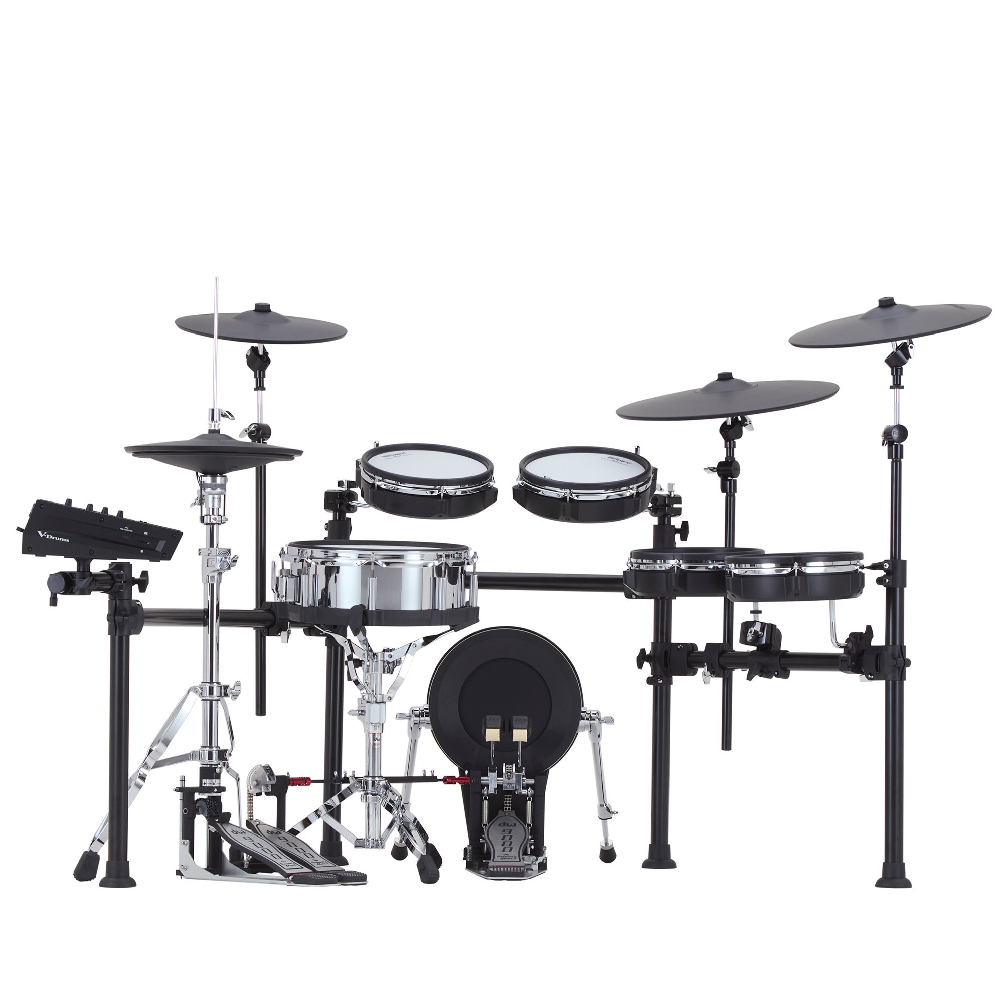 Roland TD713 Kit with Throne, Double Pedal, Sticks, Hi Hat Stand, Snare Stand, and Headphones - TD713(B).jpg