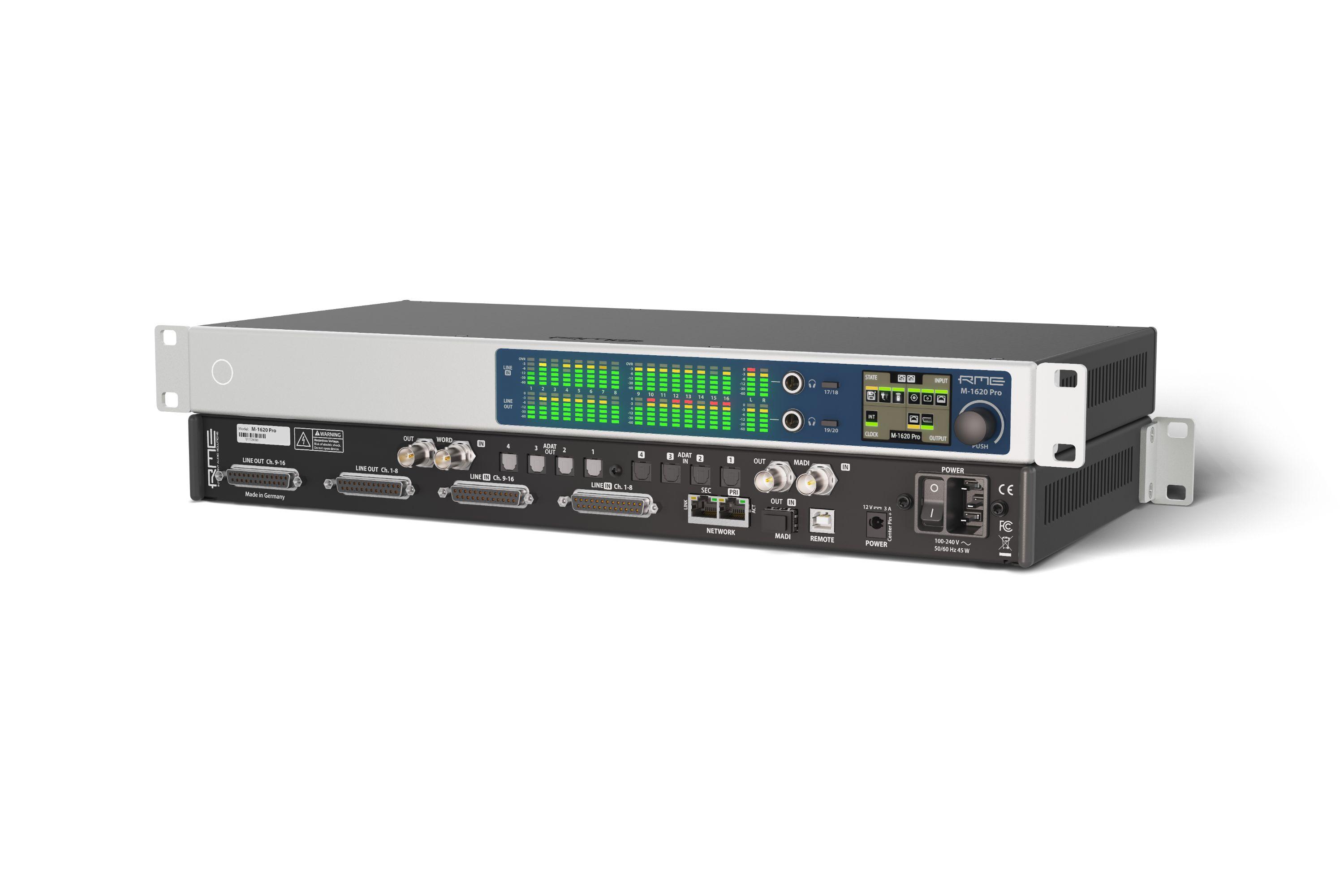 RME M-16020 Pro 16-Channel AD, 20-Channel DA Converter - RME_M-1620-Pro-perspective_compressed (1).jpg