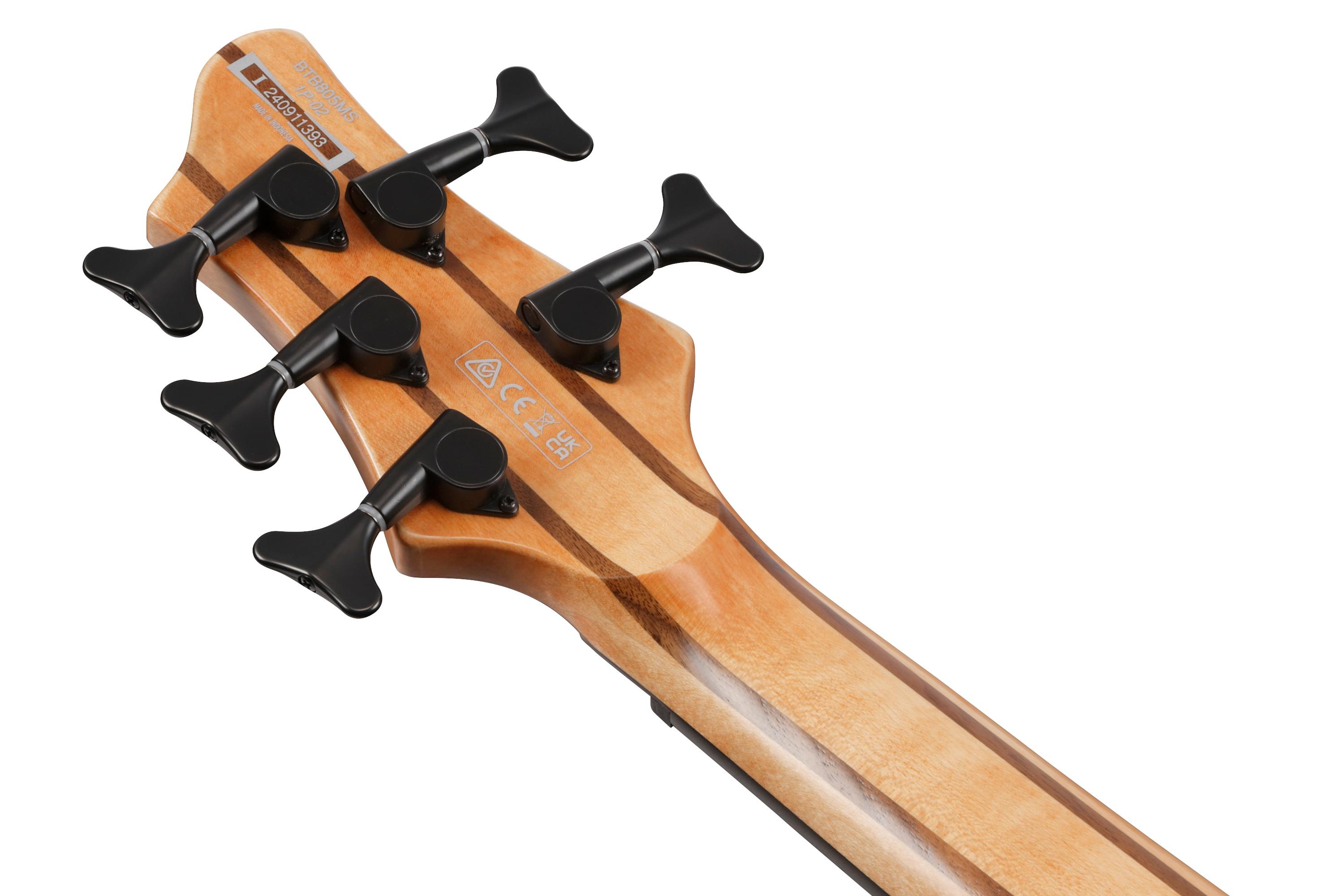 Ibanez BTB805MS-FNL 5-String Multi-Scale Bass Guitar in Florid Natural Low Gloss - BTB805MS_FNL_1P_02_K.jpg